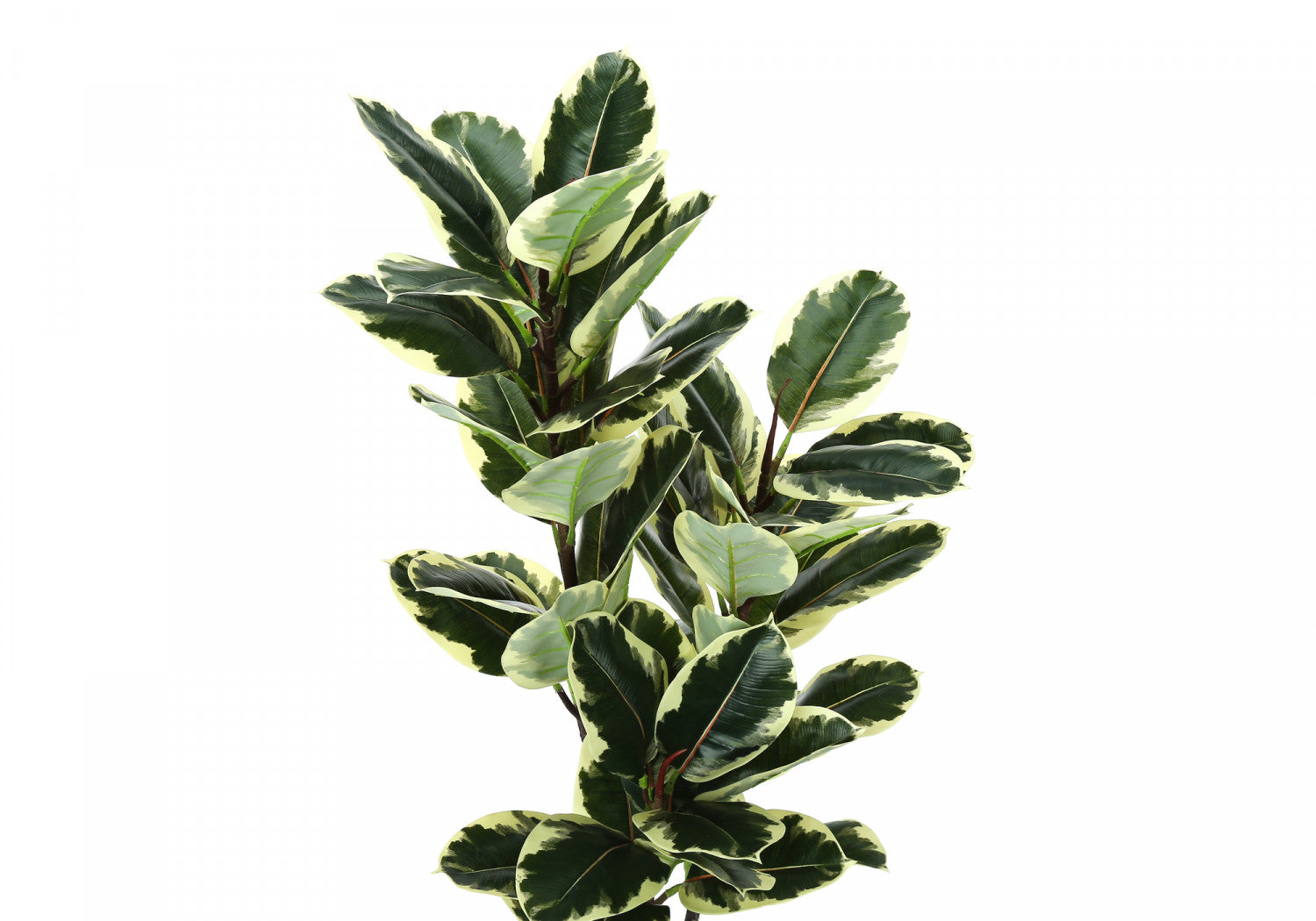 47 Inch Artificial Oak Tree with 5 Black Pots - Realistic Green Faux Plant for Home Decor, Office, Living Room & Indoor Spaces