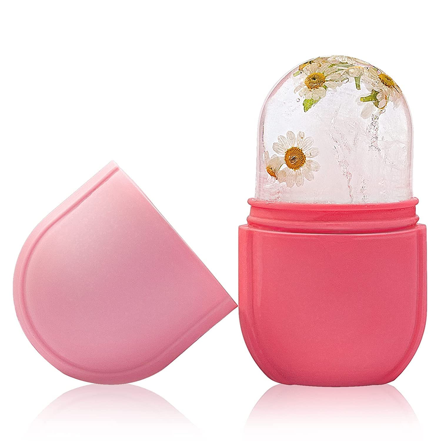 Silicone Ice Face Roller & Facial Cube for Skin Care - Reduce Puffiness, Dark Circles & Wrinkles | Cooling Massage for Face, Eyes & Neck | Perfect for Morning Routine & Post-Workout Recovery