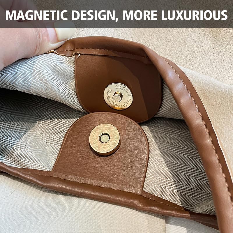 2024 New Brown Suede Tote Bag for Women - Soft Genuine Leather Purse & Handbag - Perfect for Work, Travel & Everyday Use