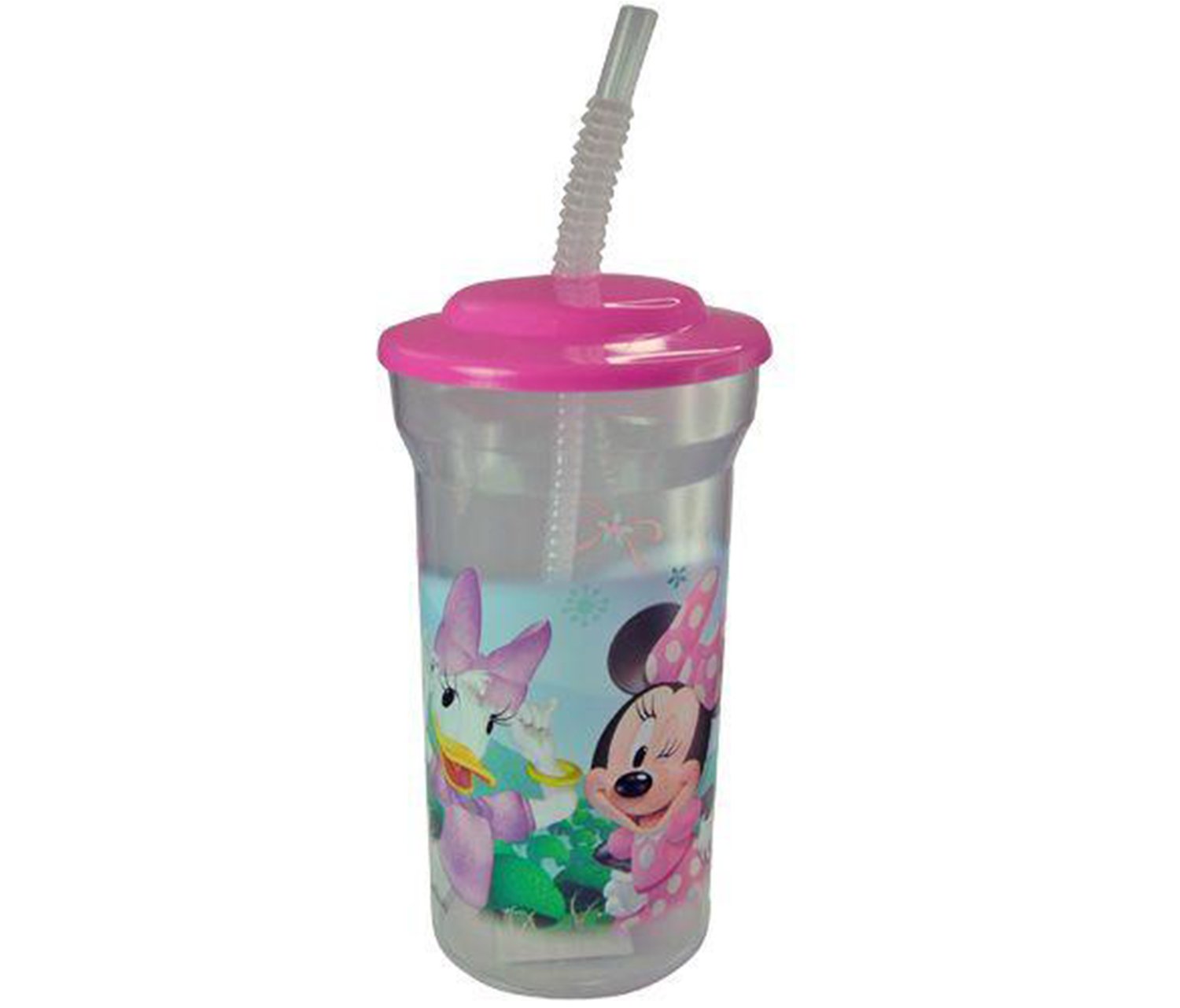 Disney Minnie & Daisy 16 oz Insulated Sports Water Bottle with Lid and Straw - Leakproof Stainless Steel Tumbler for Gym, Hiking, Travel & Outdoor Activities