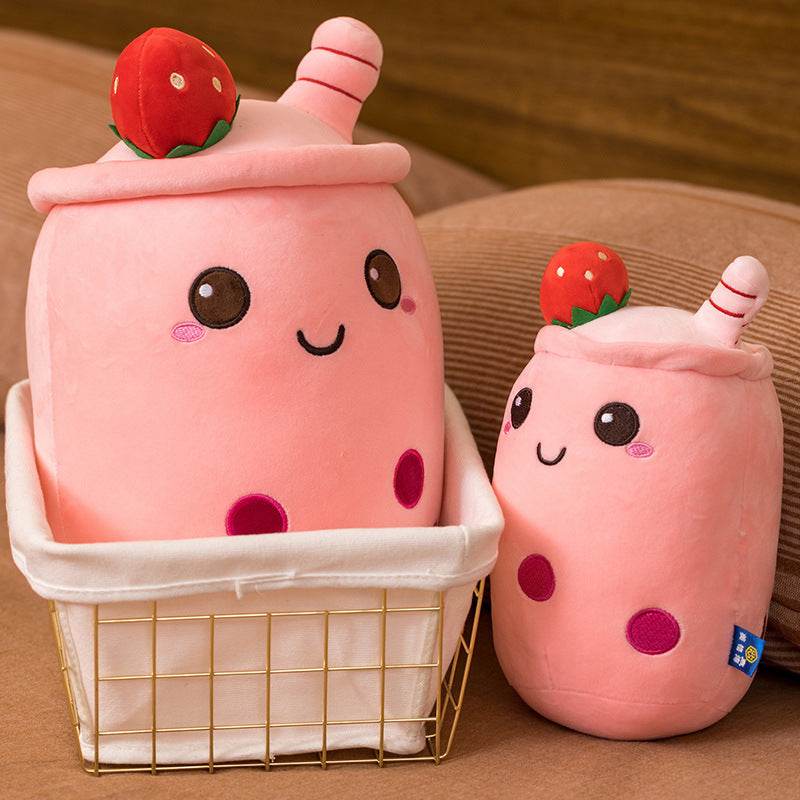Giant Boba Milk Tea Plush Toy - Cute & Soft Bubble Tea Stuffed Animal for Kids & Adults - Perfect for Home Decor, Gifts, and Cuddling