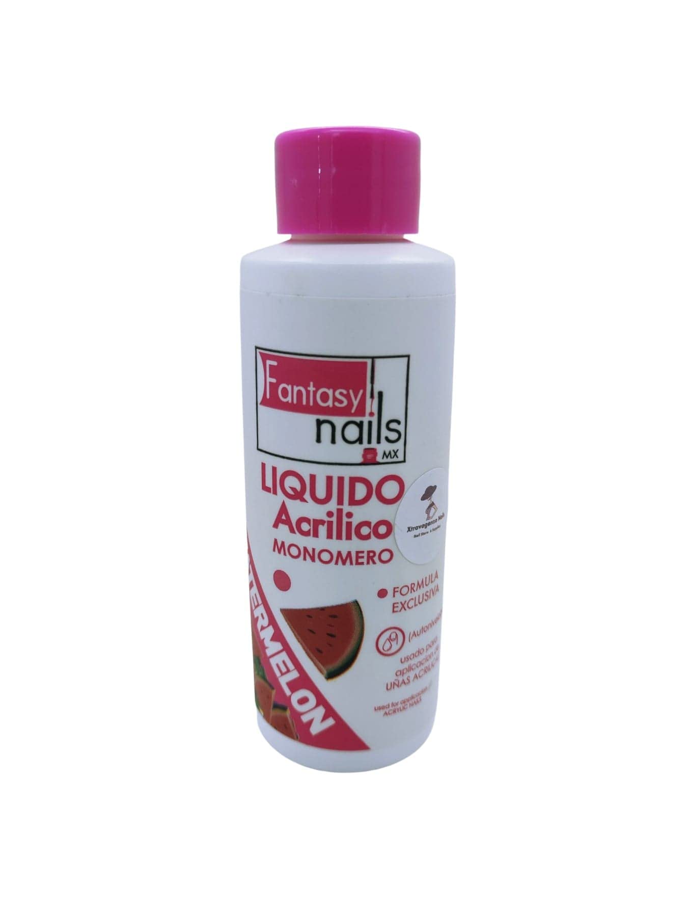Fantasy Nails Liquid Monomer 4oz - Watermelon Scented Acrylic Nail Liquid for Professional & DIY Nail Art (Purple Bottle) | Perfect for Salon, Home Manicures & Nail Extensions