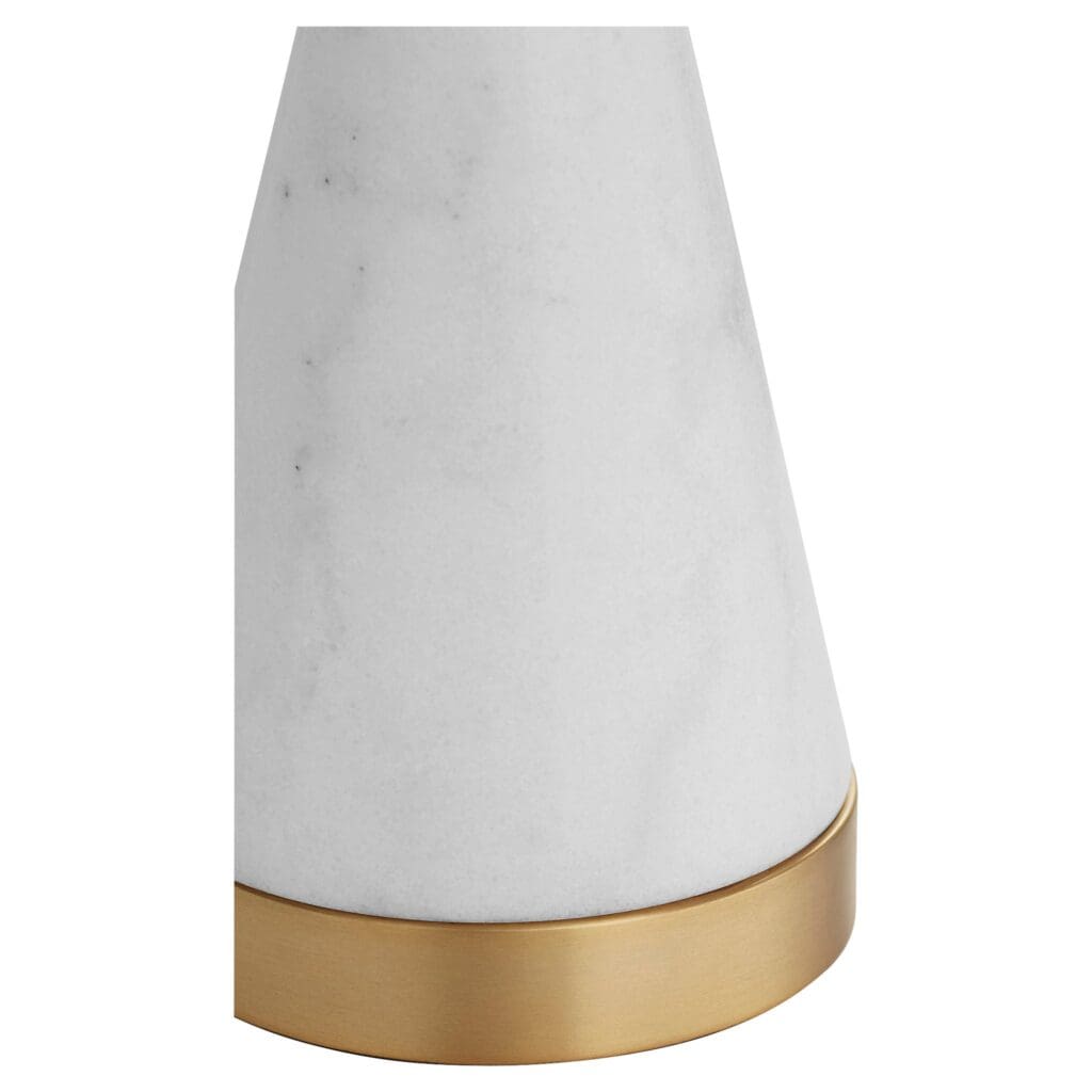 Cyan Design 11220 Solid Snow White Table Lamp by J. Kent Martin - Modern Bedside Lighting for Bedroom, Living Room & Office Decor