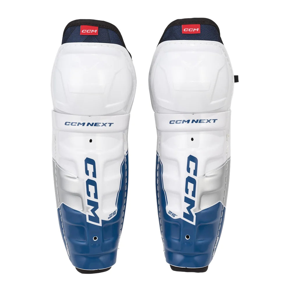 CCM S23 Next Shin Guards for Youth Hockey Players - Lightweight & Durable Leg Protection for Ice Hockey, Field Hockey & Sports Training