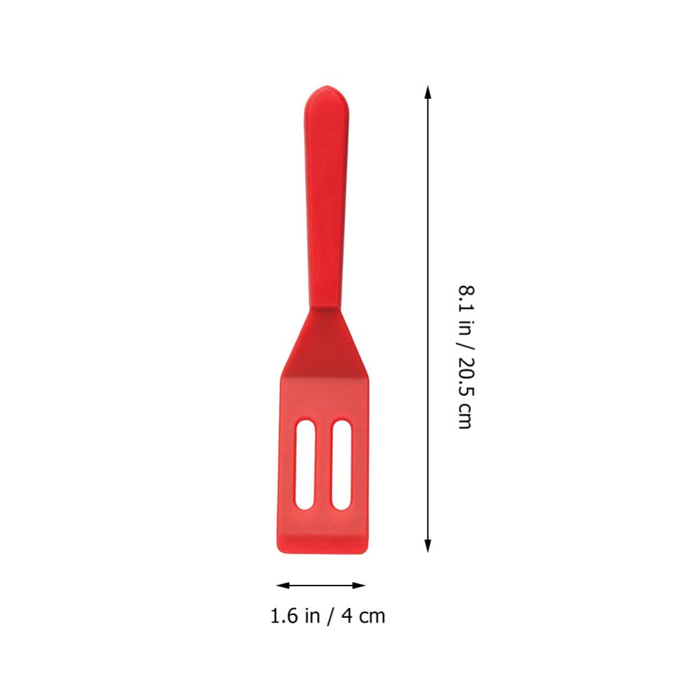 2-Pack Heat-Resistant Silicone Spatulas for Cooking & Baking - Non-Stick Kitchen Utensil Set with Shovel Cream Design - Perfect for Flipping Steaks, Mixing Batter & Serving Desserts