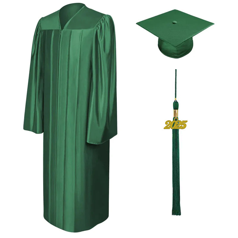 Shiny Hunter Bachelors Cap & Gown Set - College & University Graduation Outfit for Ceremony, Photos & Celebrations