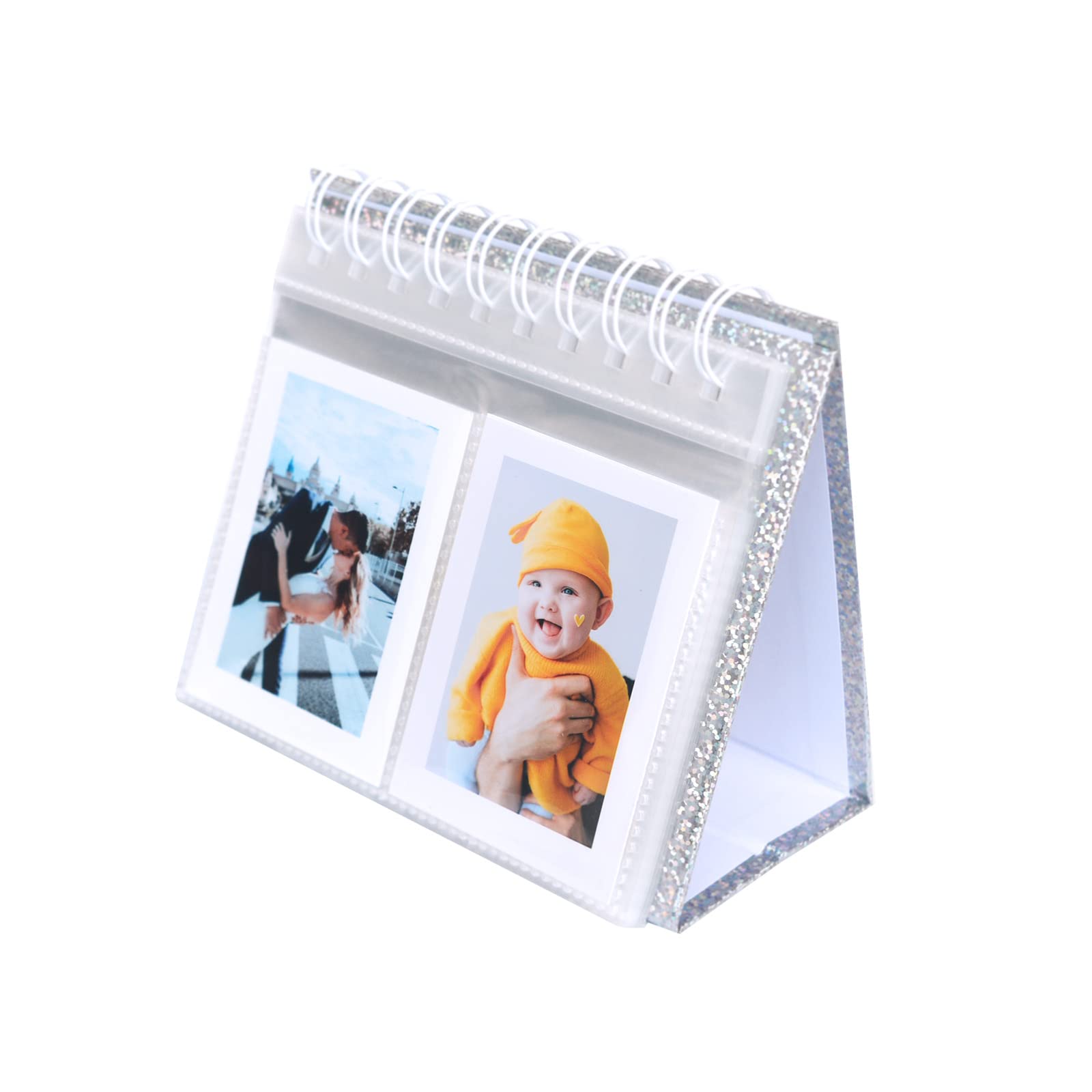 68-Pocket Polaroid Flip Book Album - Instax Mini Photo Display & Kpop Photocard Holder - 3 Inch Desk Calendar for Fujifilm Instax Mini Series (Perfect for Scrapbooking, Memory Keeping & Gift Giving)