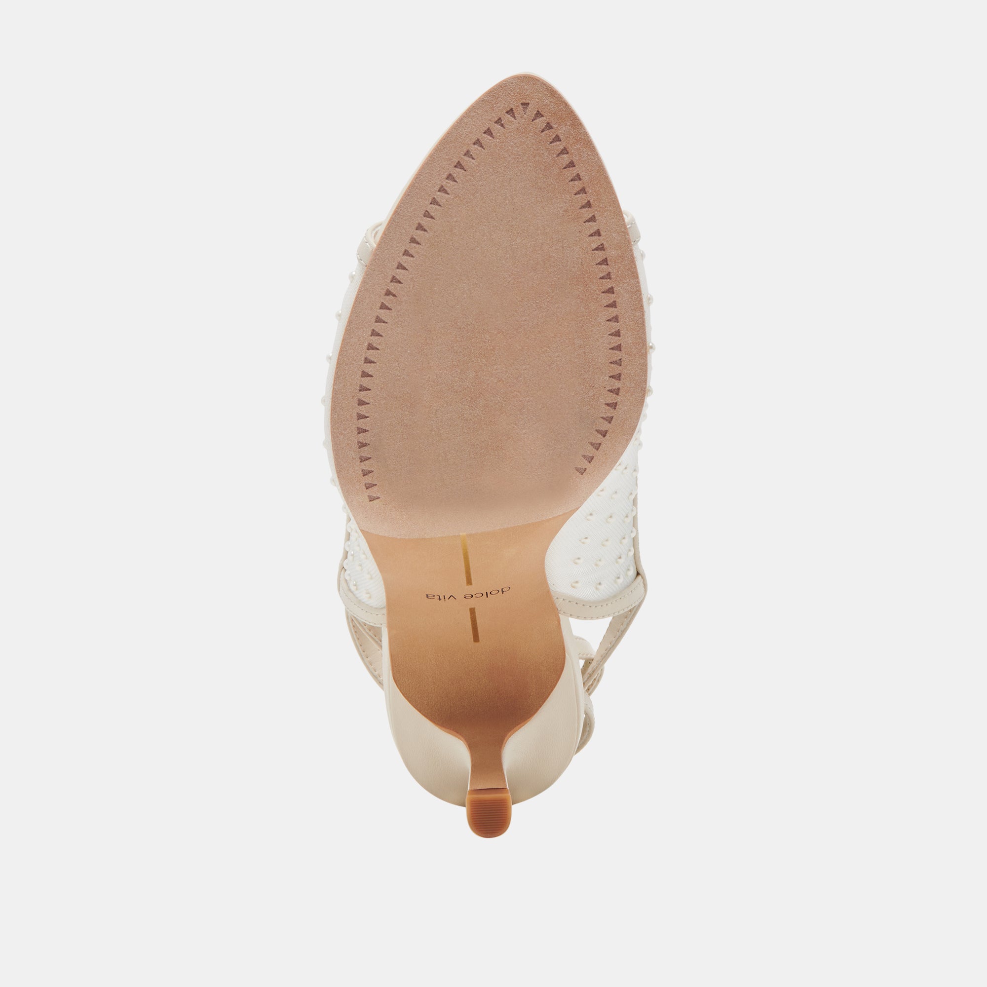 Missy Pearl Ivory Mesh Heels - Elegant Women's High Heels for Weddings, Parties & Special Occasions