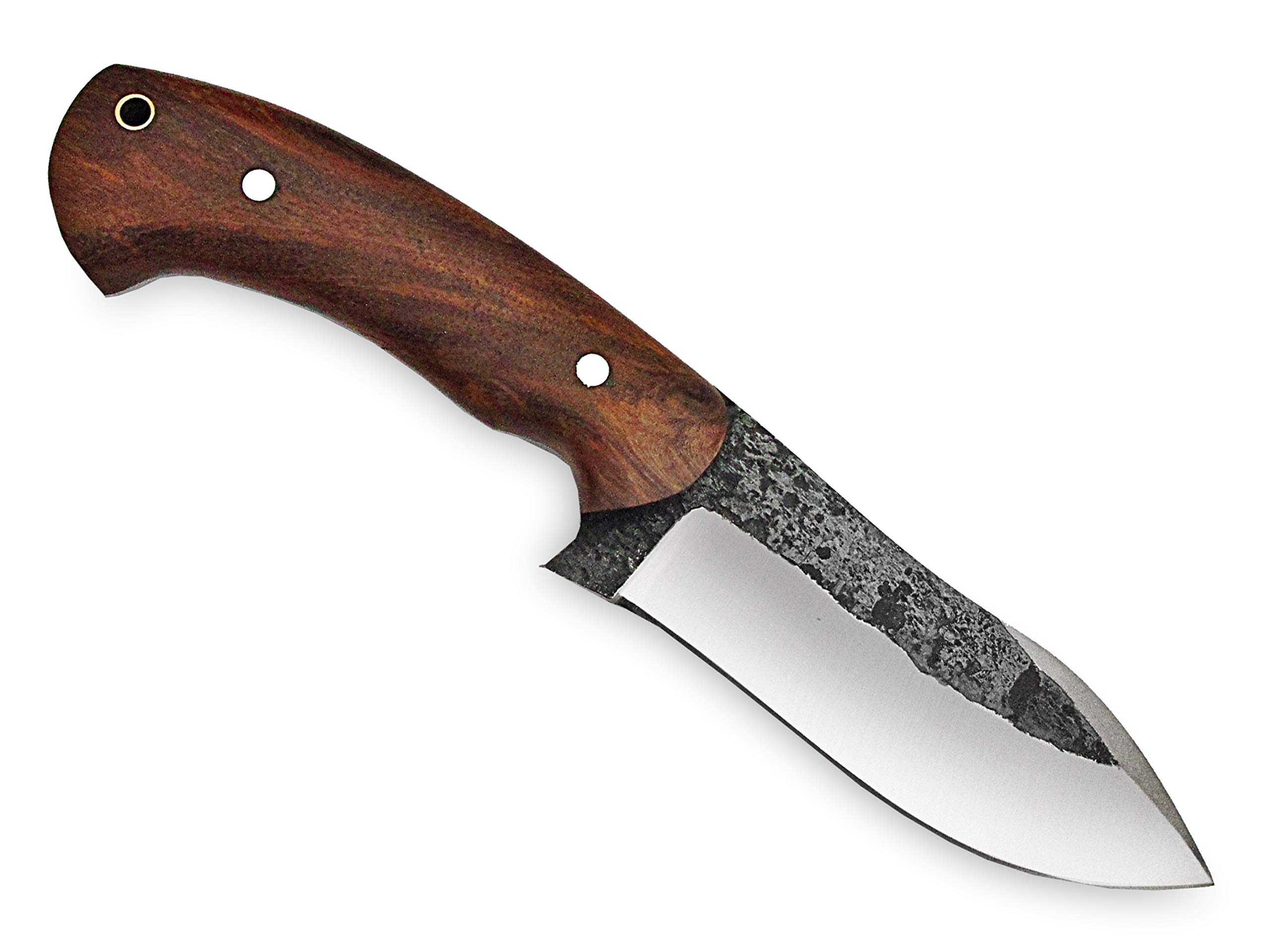 Premium High Carbon Steel Bushcraft Knife - Handmade Full Tang Survival Knife for Hunting, Camping & Outdoor Adventures - Durable Fixed Blade with Rosewood Handle & Leather Sheath - Perfect for Wilderness Survival, Tactical Use & Bushcraft Activities