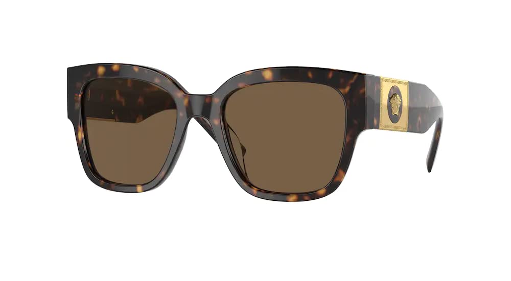 Versace VE4437U Square Sunglasses for Women - Designer Sunglasses with UV Protection & Polarized Lenses + iWear Eyewear Cleaning Kit Bundle | Perfect for Outdoor Activities, Beach Vacations & Fashion Accessories