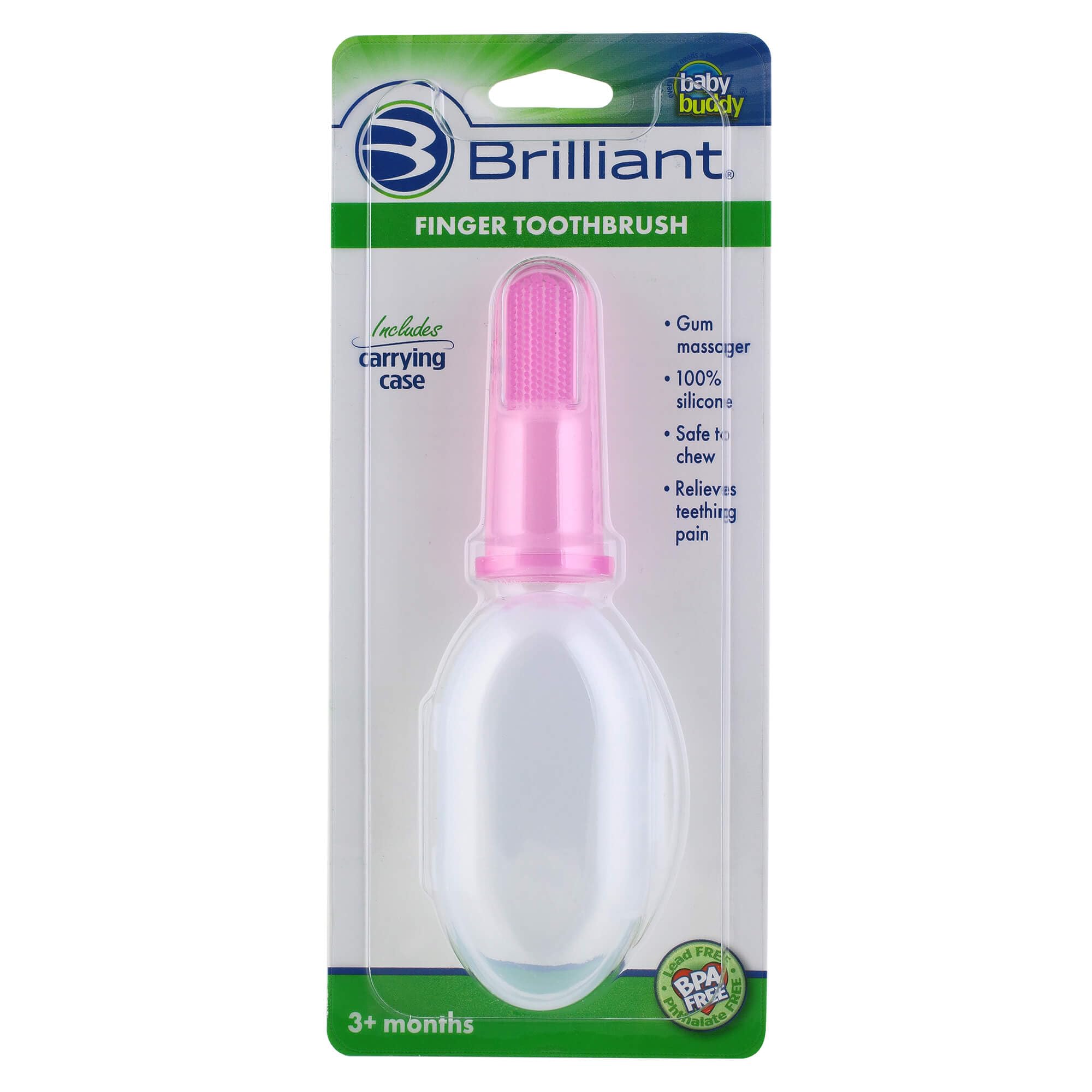 Soft Silicone Baby Finger Toothbrush - Gum Massager & Teether for Infants 3M+ | Oral Care & Teething Relief