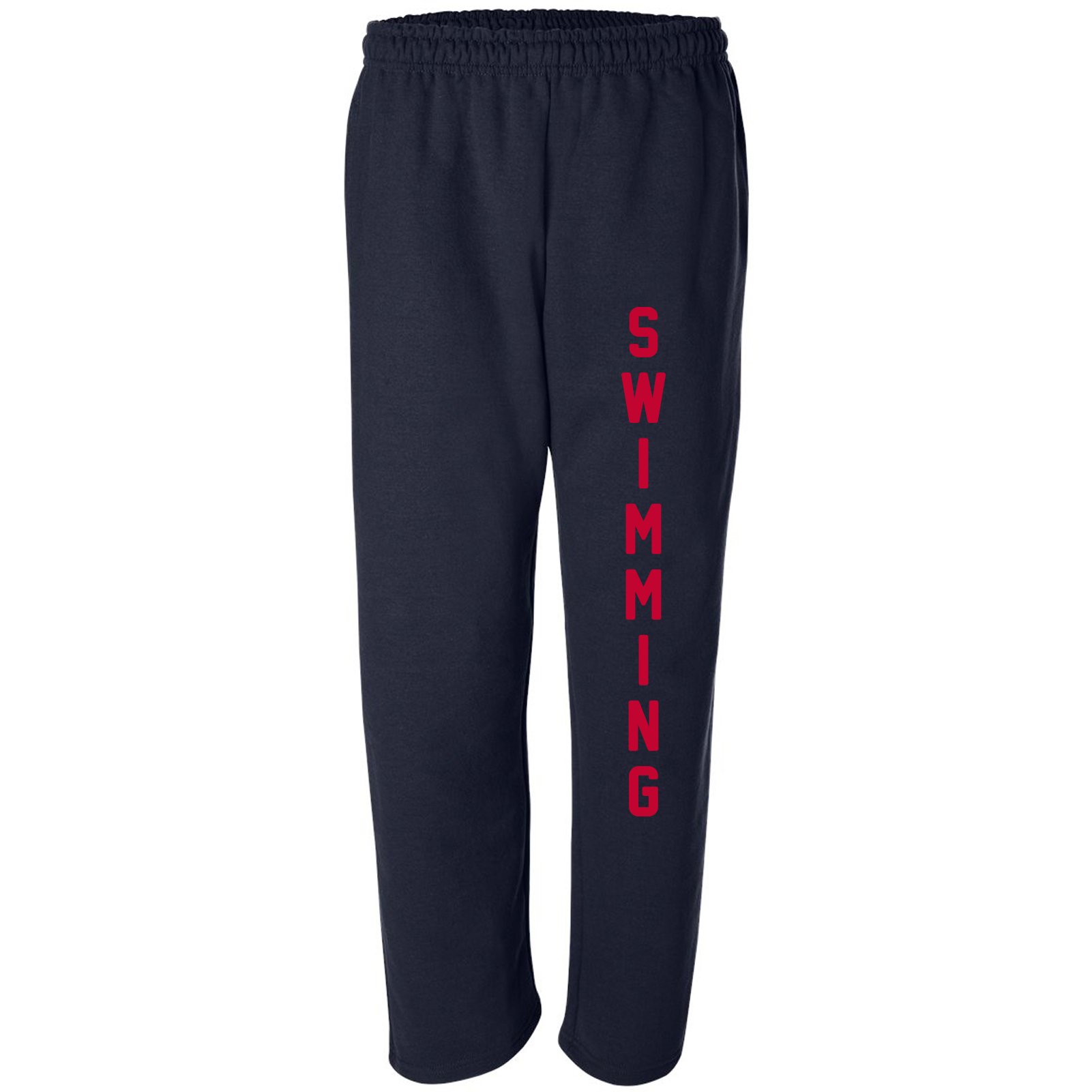 Unisex Open-Bottom Sweatpants for Swimming & Varsity Swim Team - Comfortable Athletic Pants for Training, Competition & Casual Wear