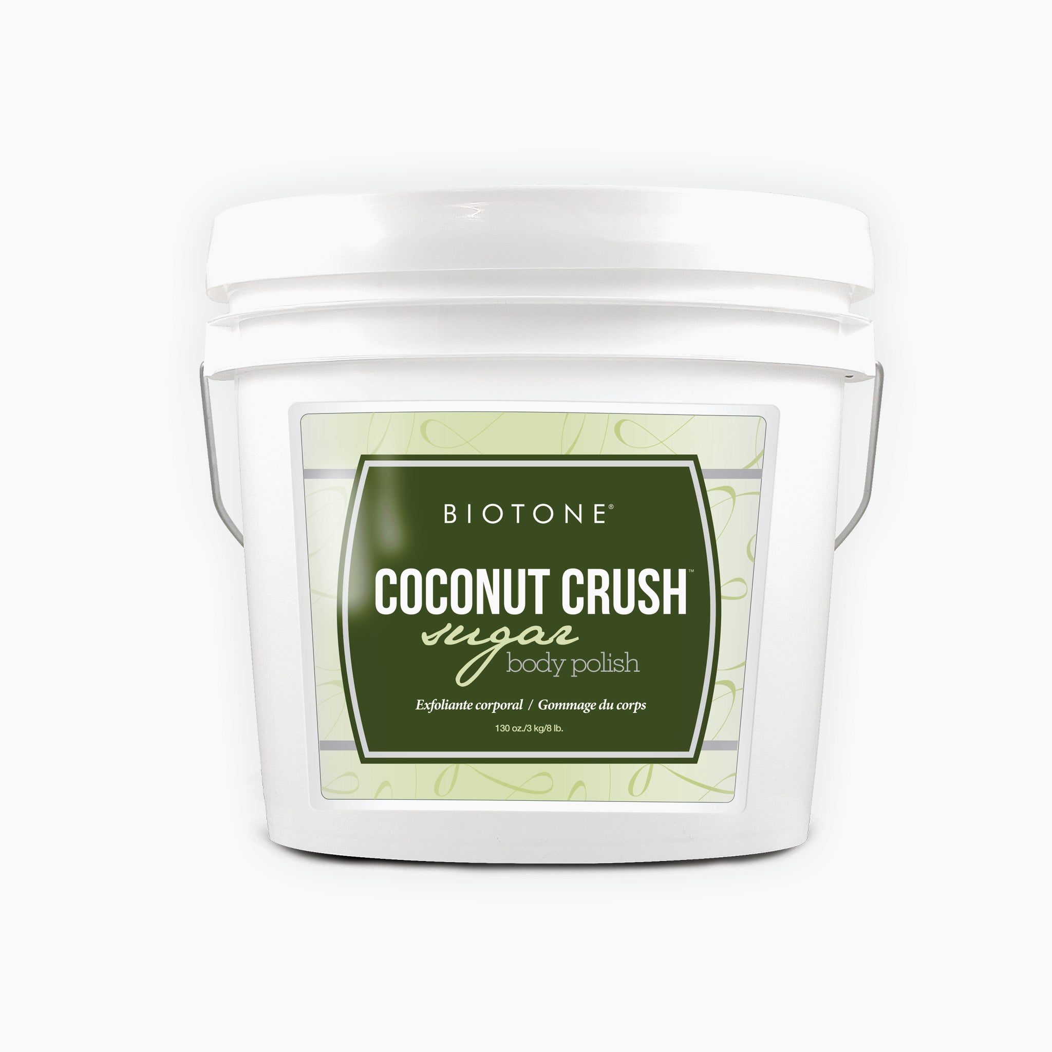 BIOTONE® Coconut Crush Sugar Body Polish - 1 Gallon Exfoliating Scrub for Smooth Skin | Spa & At-Home Body Care Treatment