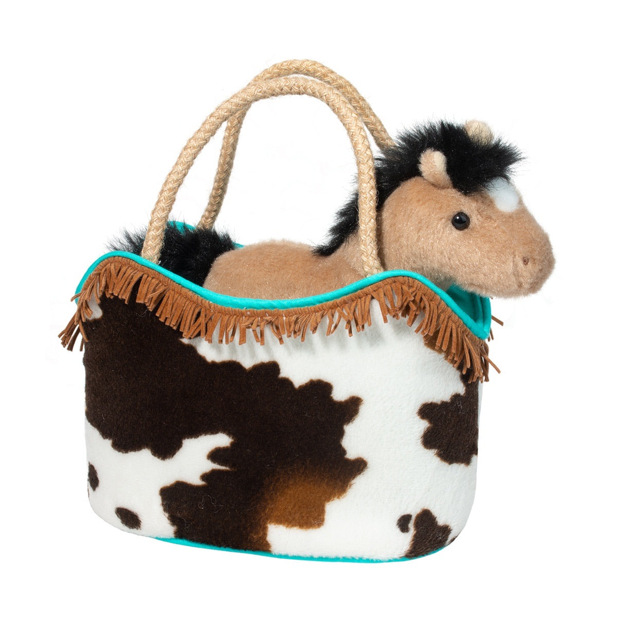 **SASY SAK Plush Horse Toy Bag for Kids - 6.5 Inch Cute Stuffed Animal Backpack for School & Travel**