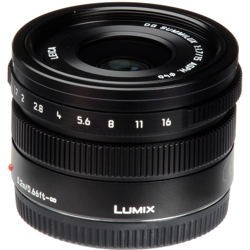 Panasonic Lumix G Leica DG Summilux 15mm f/1.7 ASPH Lens - Premium Wide-Angle Prime Lens for Mirrorless Cameras - Perfect for Portrait, Street & Low-Light Photography