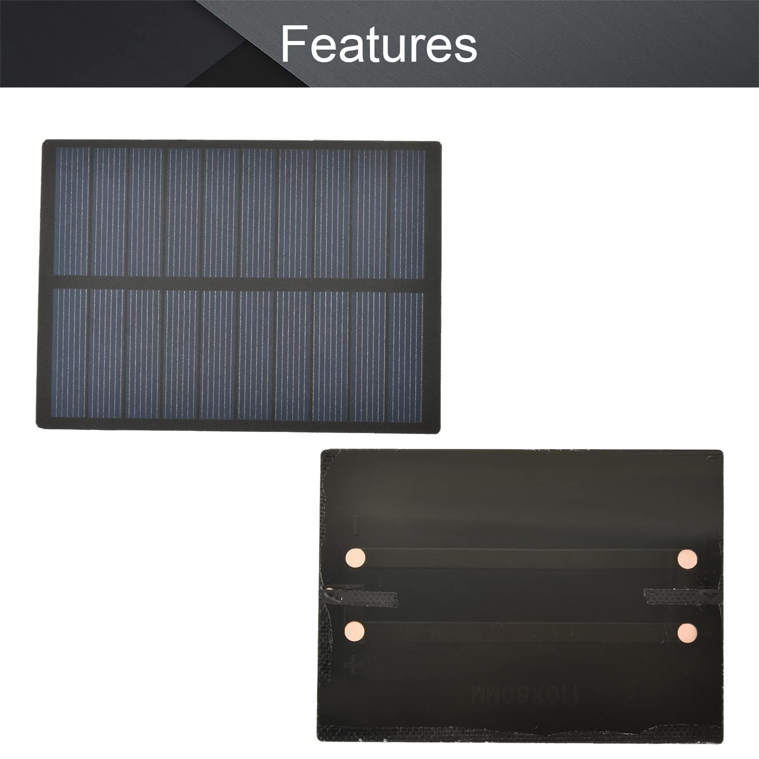 Fielect 5V 1.3W Mini Solar Panel Kit - DIY Battery Charger for Toys, Lights & Small Electronics (110x80mm) | Perfect for Outdoor, Garden & Educational Projects