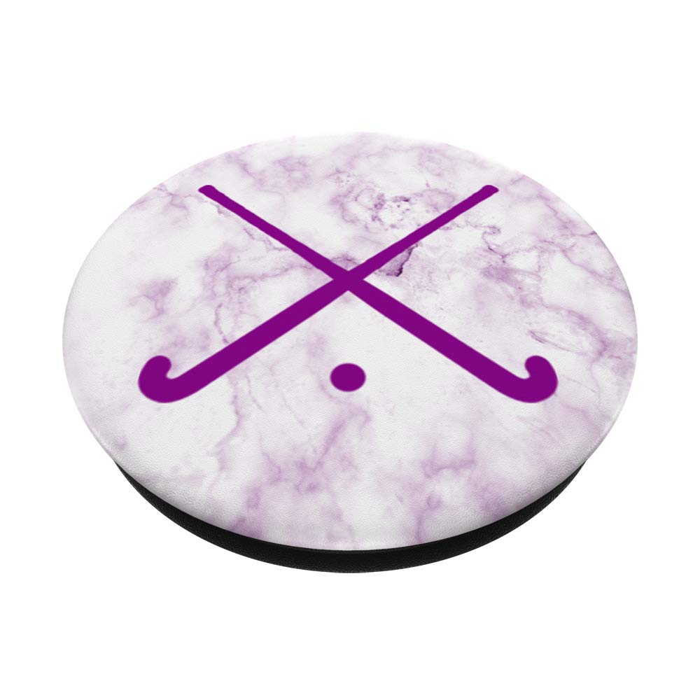 Field Hockey Sticks for Players - White Marble Purple Design | Perfect Gift for Athletes & Field Hockey Enthusiasts | Ideal for Games, Training & Sports Events