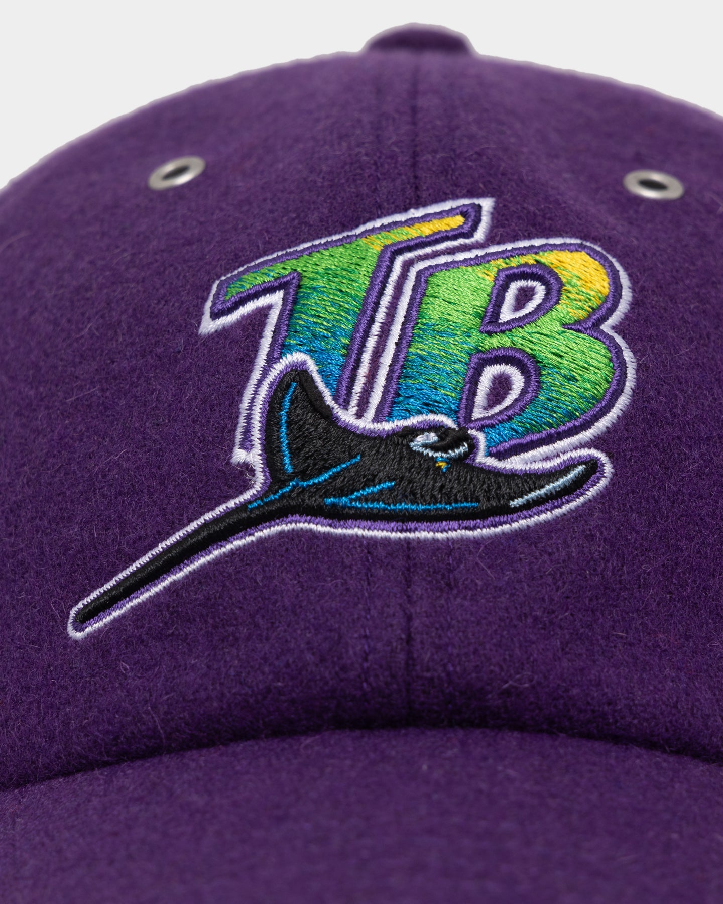 47 Brand Tampa Bay Rays Wooly '47 Clean Up Strapback Purple Hat - Adjustable Baseball Cap for Men & Women - Perfect for Sports Games, Outdoor Activities & Casual Wear