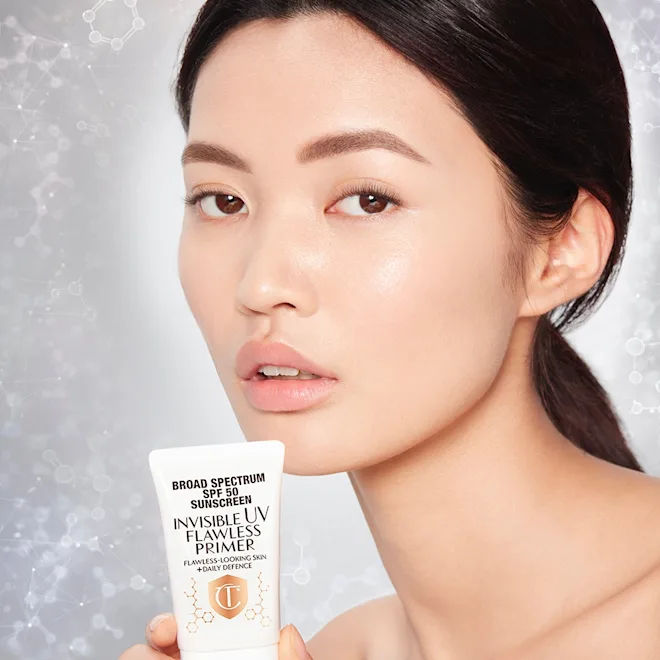 Flawless Invisible UV Primer SPF 50 - Pore Minimizing & Smoothing Face Makeup Base for Daily Sun Protection & Flawless Makeup Application - Perfect for Outdoor Events, Workdays & Photo Shoots