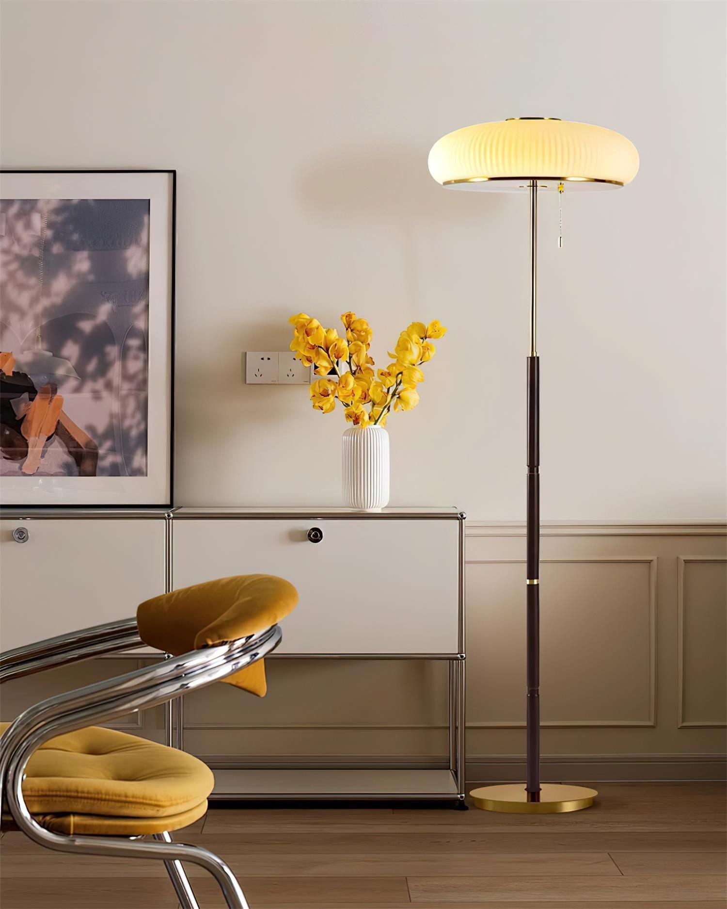 Premium Matsutake Mushroom Floor Lamp - Modern LED Standing Light for Living Room, Bedroom & Office - Adjustable Brightness & Warm White Light - Perfect for Reading, Relaxing & Home Decor