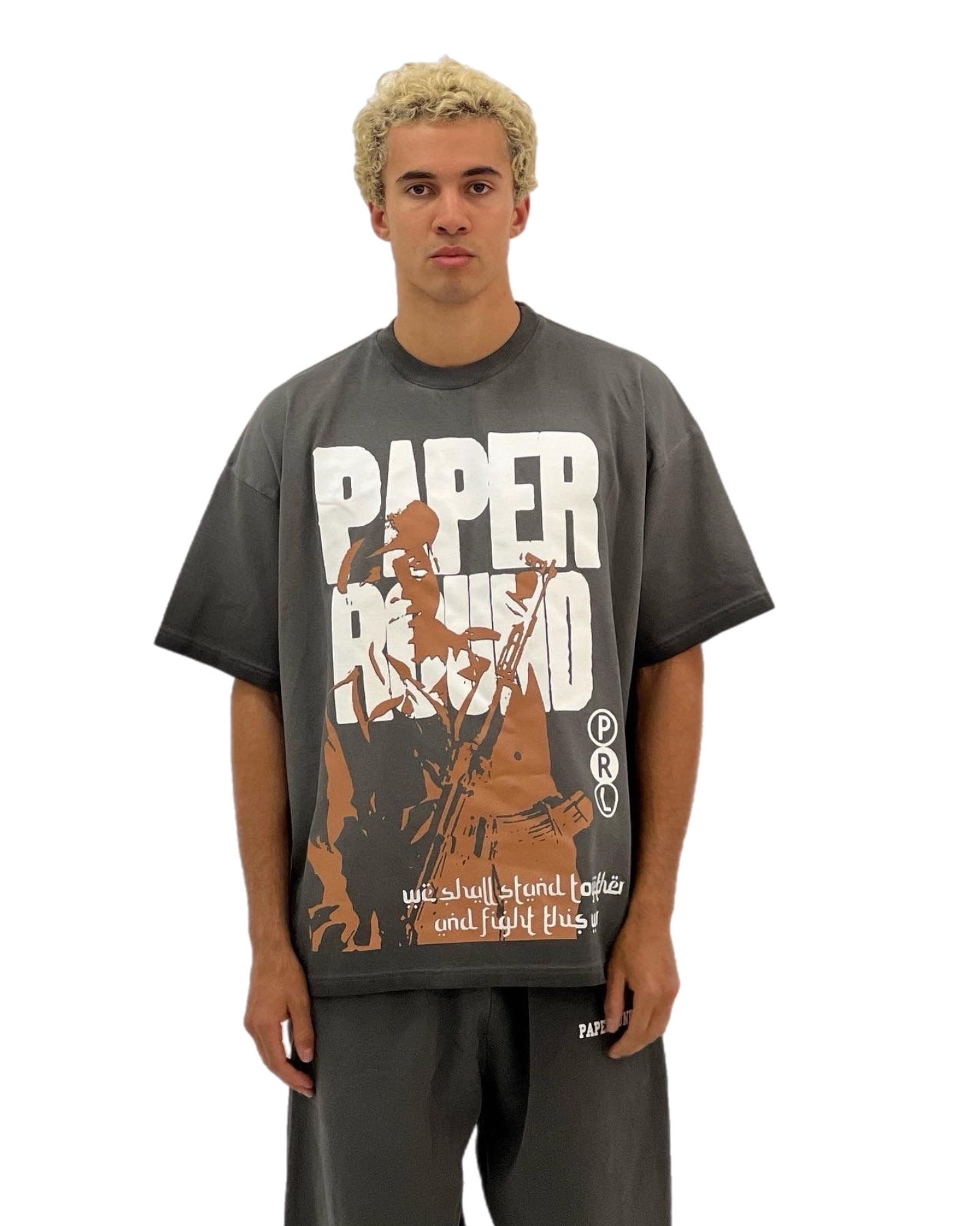 Vintage Grey War Print T-Shirt - Soft Cotton Casual Tee for Men & Women - Perfect for Streetwear, Graphic Tee Lovers, and Everyday Wear