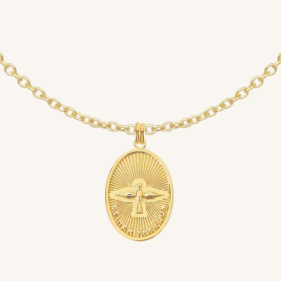 Be Hers Medallion Necklace - Elegant Personalized Jewelry Gift for Women - Perfect for Anniversaries, Valentine's Day & Special Occasions