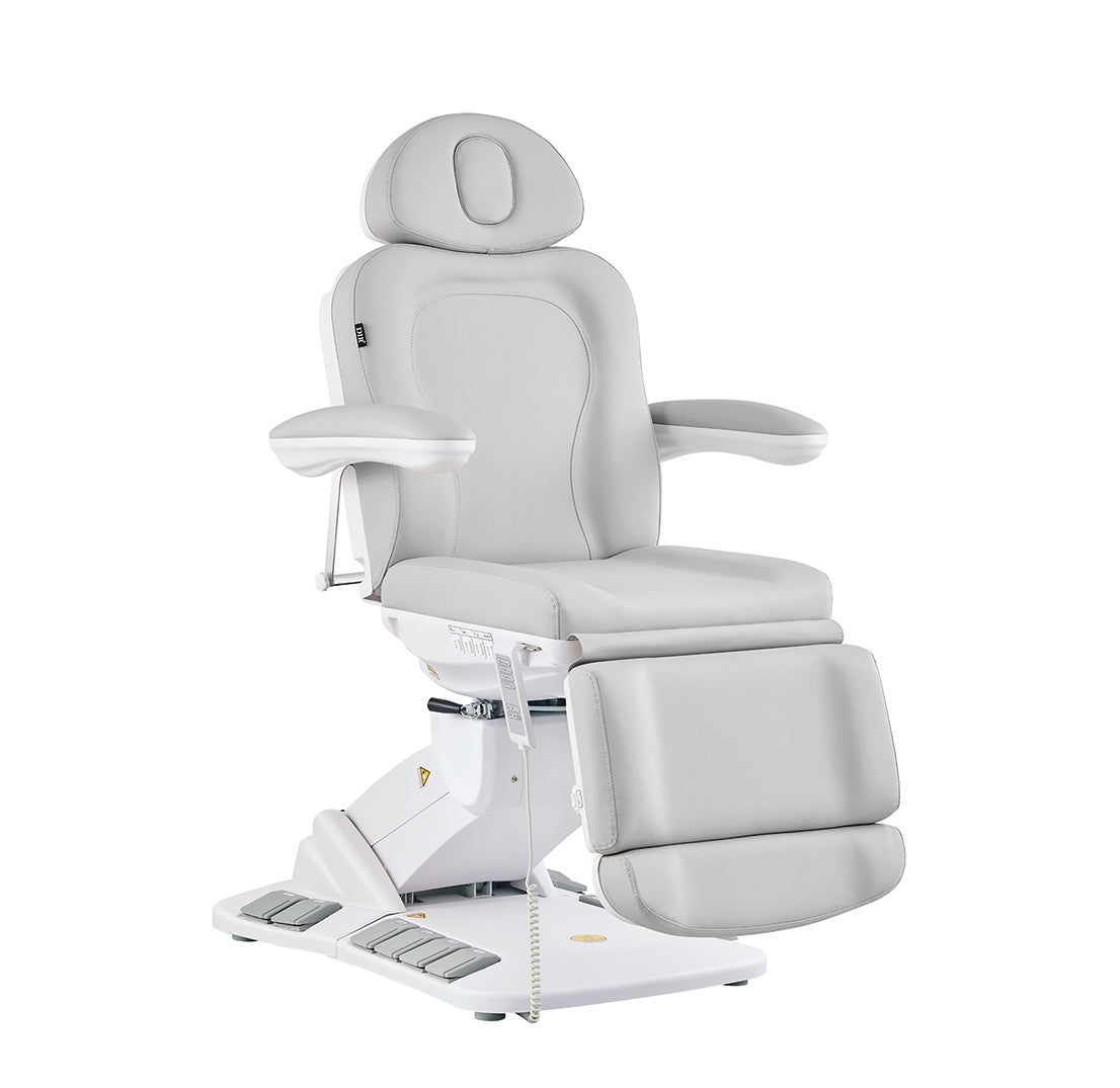 Logan Professional Spa Bed for Massage & Facial Treatments - Hydraulic Adjustable Beauty Salon Table with Headrest & Armrest - Perfect for Medical Spas, Estheticians & Skin Care Clinics