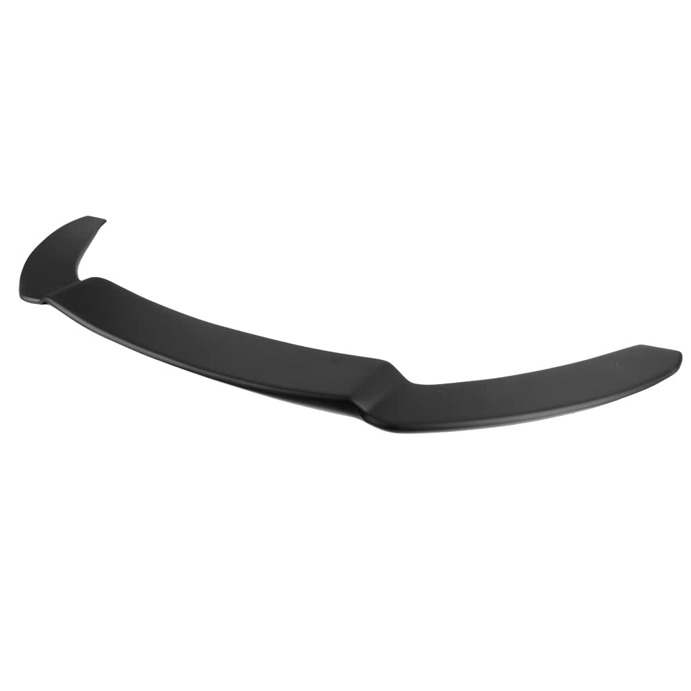 IKON MOTORSPORTS Front Splitter Lip & Rods for 2013-2014 Ford Focus ST | Matte Black Polypropylene Replacement Body Kit | Air Dam Chin Bumper Spoiler with Red Rods | Aggressive Street Style & Track Performance Upgrade