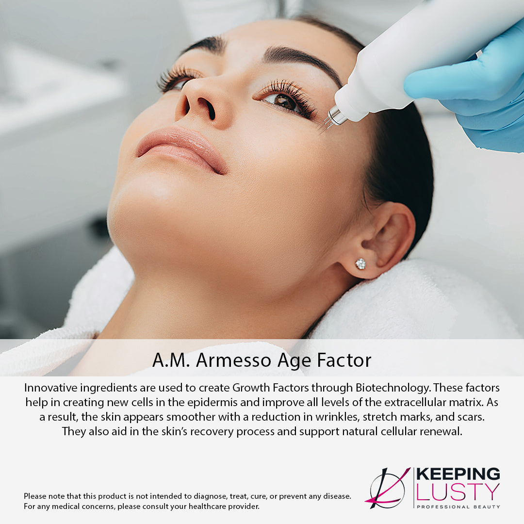 AM ARMESSO Age Factor Growth Factor Anti-Aging Serum | Skin Renewal & Collagen Booster | Reduce Wrinkles & Fine Lines | Day & Night Moisturizing Face Serum for Youthful Glow | Perfect for Daily Skincare Routine & Anti-Aging Regimen