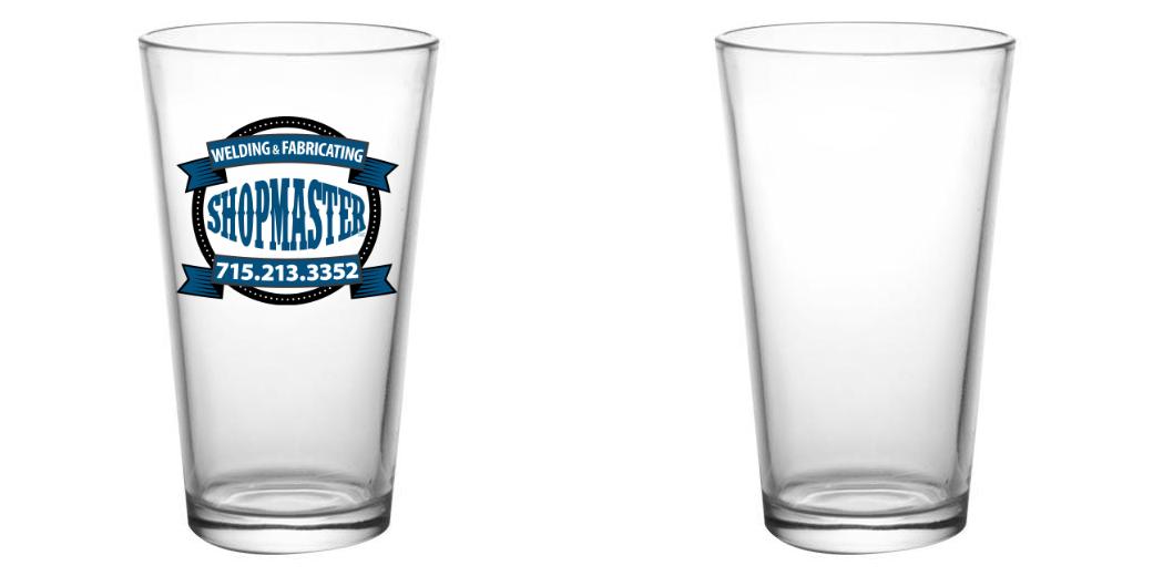 16 oz. Custom Pint Glass - Bar Mixing Glass for Cocktails, Beer, and Drinks - Perfect for Home Bars, Restaurants, and Parties