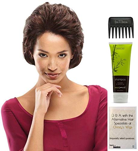 Jon Renau Hillary Wig Bundle - 4 Items (10/26TT Color) with Christy's Wigs Q&A Booklet, BeautiMark Synthetic Shampoo & Wide Tooth Comb | Perfect for Daily Wear, Cosplay & Hair Care Routine