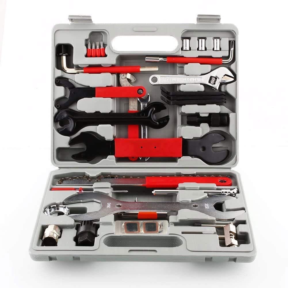 Professional Bike Repair Tool Kit - Multi-Function Bicycle Maintenance Set with Durable Tool Box | Best Value Home & Workshop Bike Tools for DIY Repairs & Tune-Ups | Perfect for Road Bikes, Mountain Bikes & Commuter Bicycles