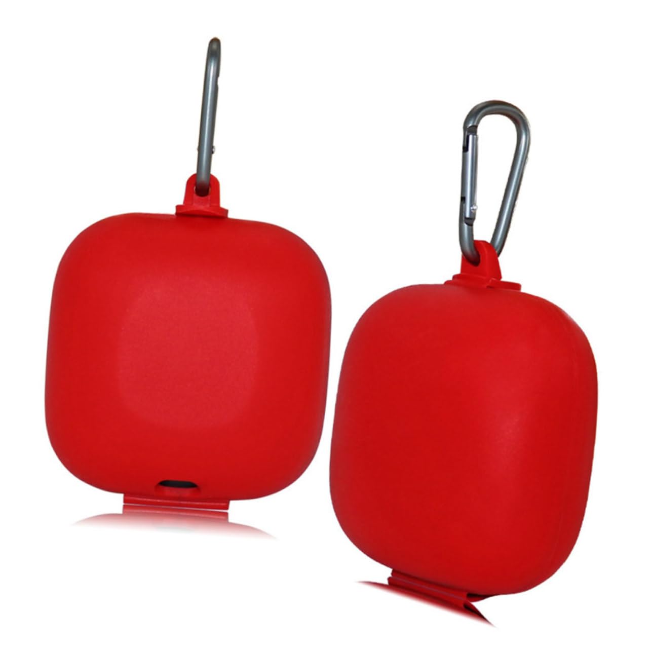 Gadpiparty 2-Pack Metal Buckle Headphone Carrying Case - Red Protective Storage Box with Silicone Skin for Pro Headphones (Perfect for Travel, Gym & Office Use)