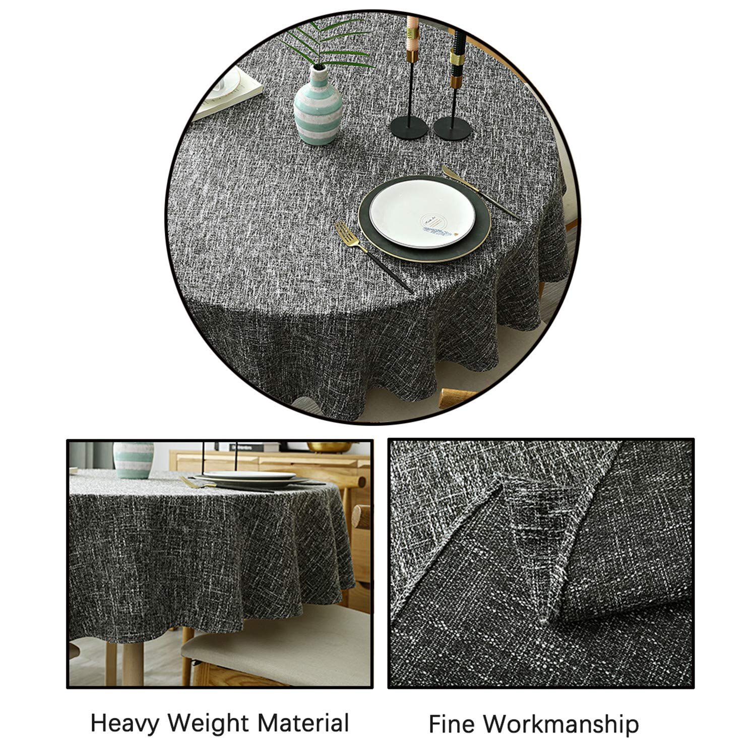Heavyweight Round Tablecloth - 70