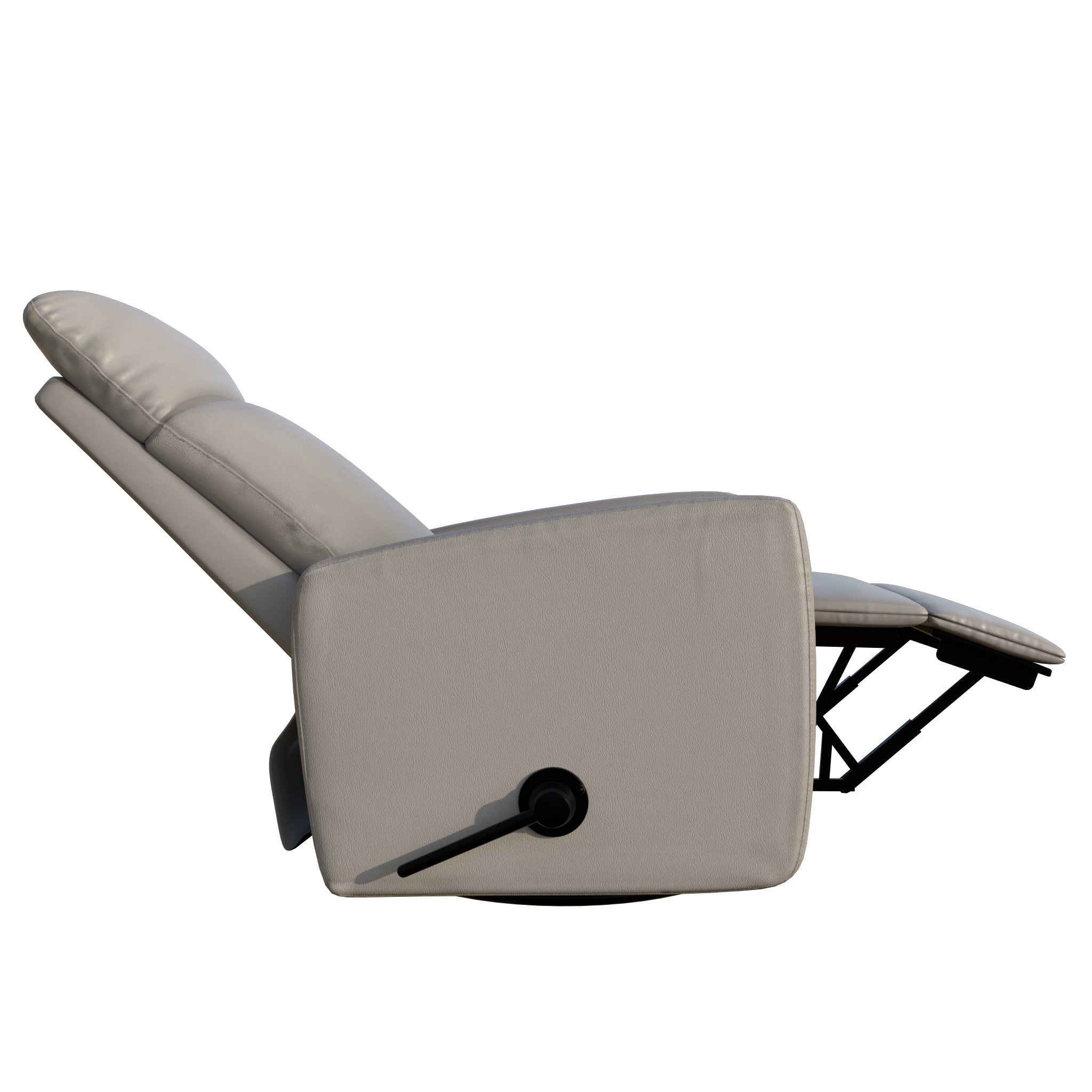 Melo Comfort S Glider Recliner Chair - Ultra Soft Padded Swivel Rocker with Lumbar Support - Perfect for Nursery, Living Room & Home Theater Relaxation
