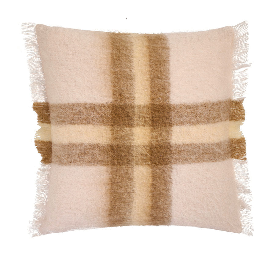 50x50cm Clover Filled Cushion with Peony Design - Soft Decorative Throw Pillow for Sofa, Bed, Living Room & Home Decor