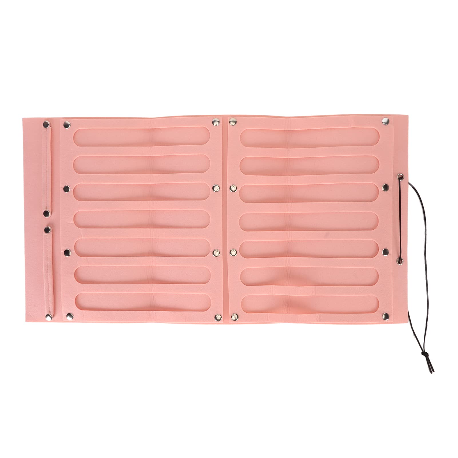 Ubersweet® 2-Tier Pink Felt Hair Clips Holder - Large Capacity Hair Bow Organizer for Girls, Door Mounted Hair Accessory Storage with Deformation Prevention | Perfect for Bedroom, Bathroom & Closet Organization