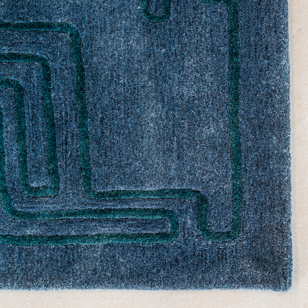 Fragment Structures Rug - Modern Geometric Design Handwoven Area Rug for Living Room, Bedroom, Office - Soft & Durable Home Decor Carpet for Indoor Use