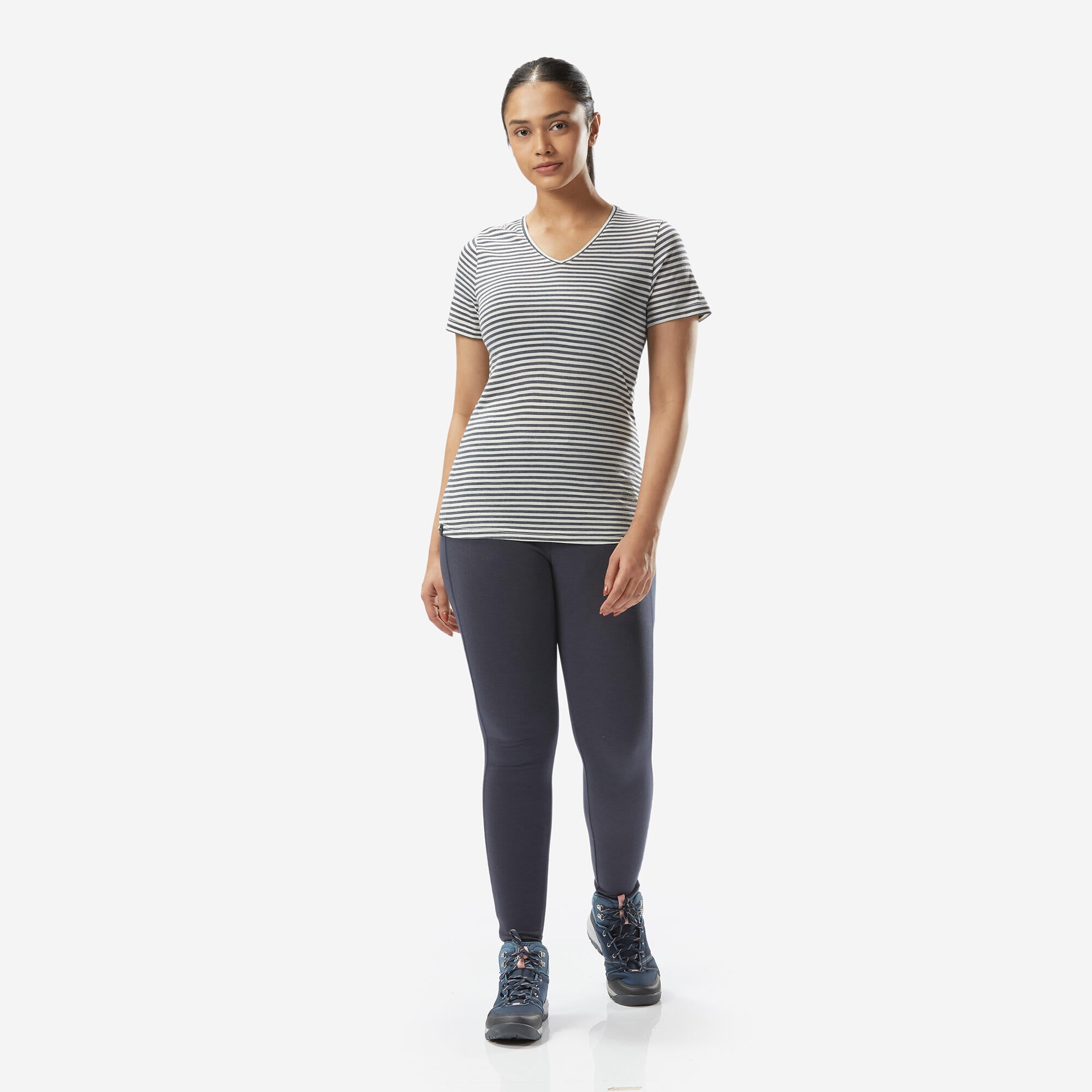 Simond Women's Travel 500 Merino Wool T-Shirt - Lightweight Breathable Base Layer for Hiking, Camping & Outdoor Adventures