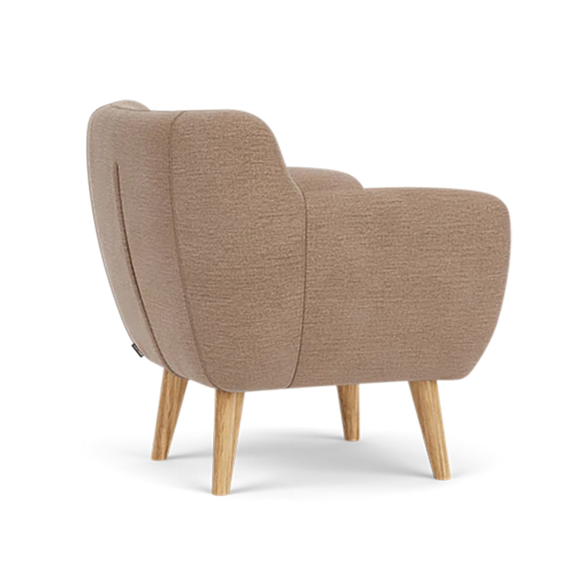 Anne Fabric Armchair - Modern Upholstered Accent Chair for Living Room, Bedroom & Office - Comfortable Lounge Chair with Sturdy Wooden Legs (Perfect for Reading, Relaxing & Home Decor)