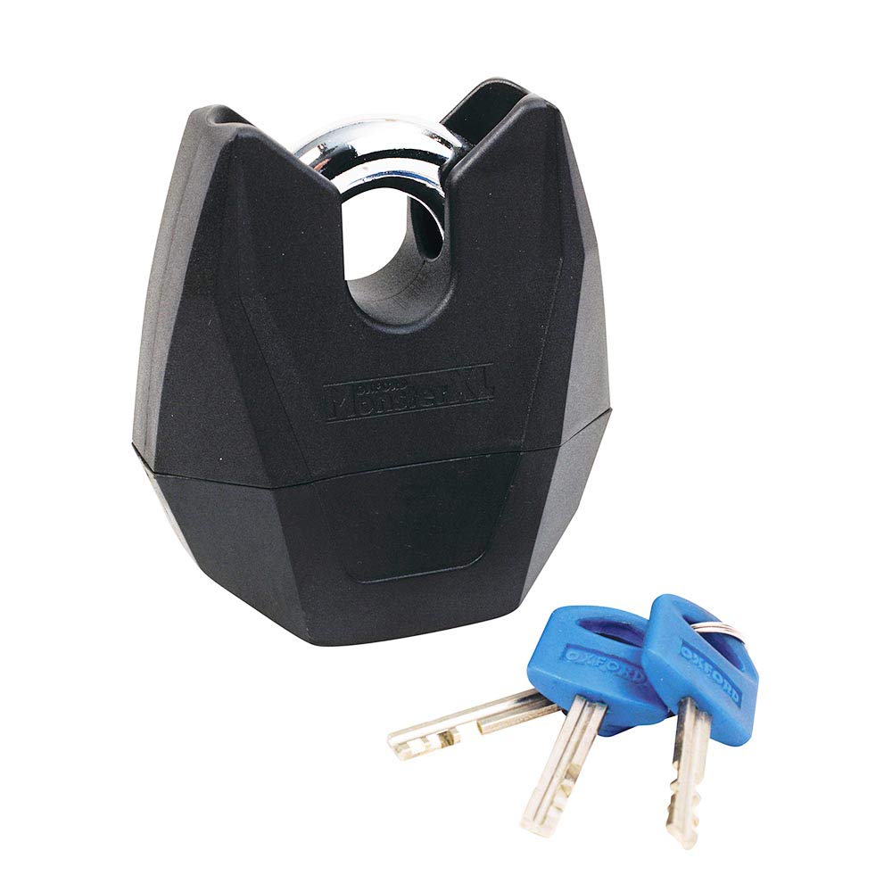 Oxford - Monster XL Heavy Duty Lock and Chain for Bikes, Motorcycles, Gates & Storage - Secure Outdoor & Indoor Use