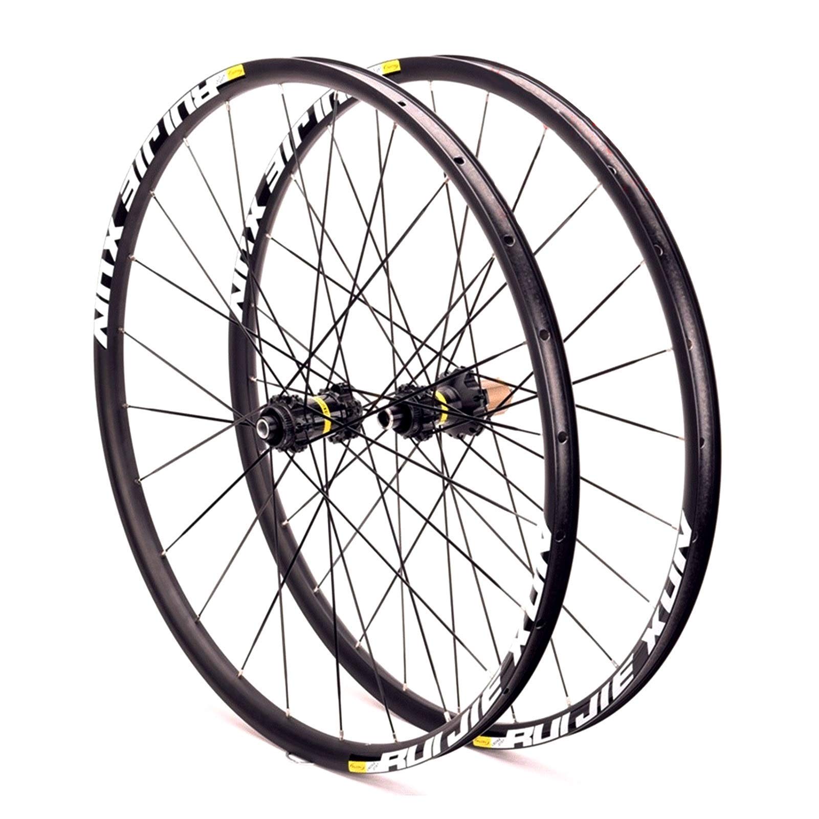 Premium 700C Road Bike Wheelset - Double Wall Rim, 25mm Width, Center Lock Disc Brake, 12mm Axle - Compatible with 8/9/10/11 Speed Cassette Hub (24 Hole) - Ideal for Road Cycling, Commuting & Performance Riding