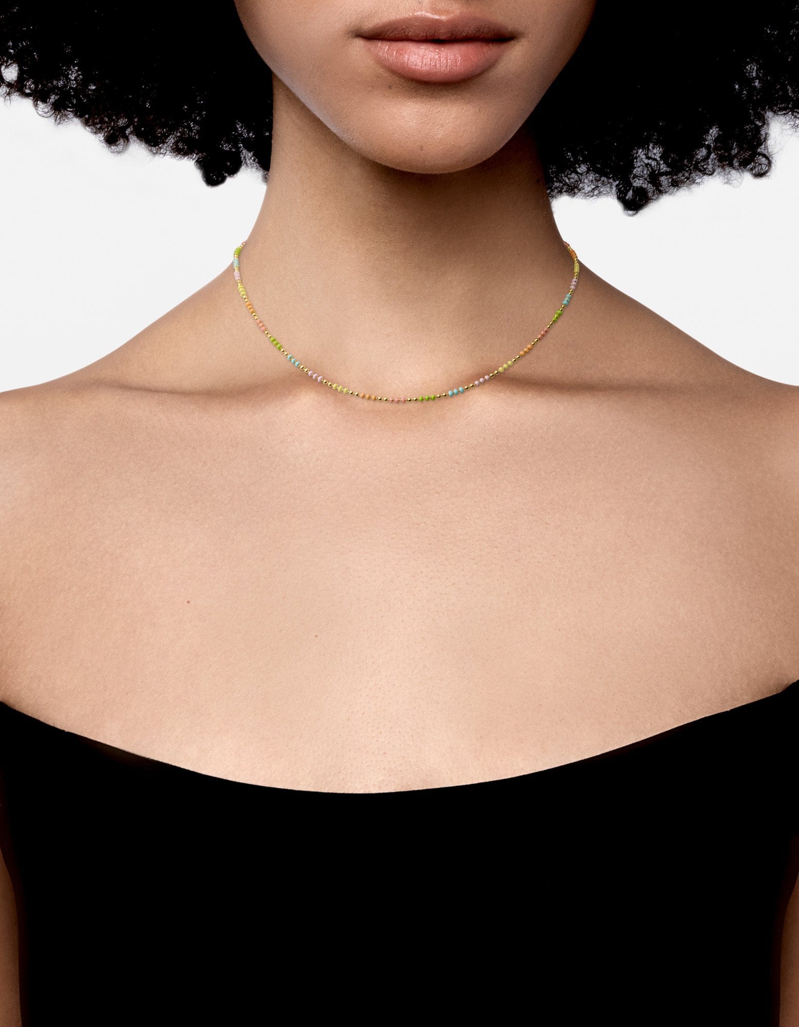1.5mm Gold Vermeil Chain Choker Necklace - Dainty Pastel Jewelry for Women | Perfect for Everyday Wear, Date Nights & Special Occasions
