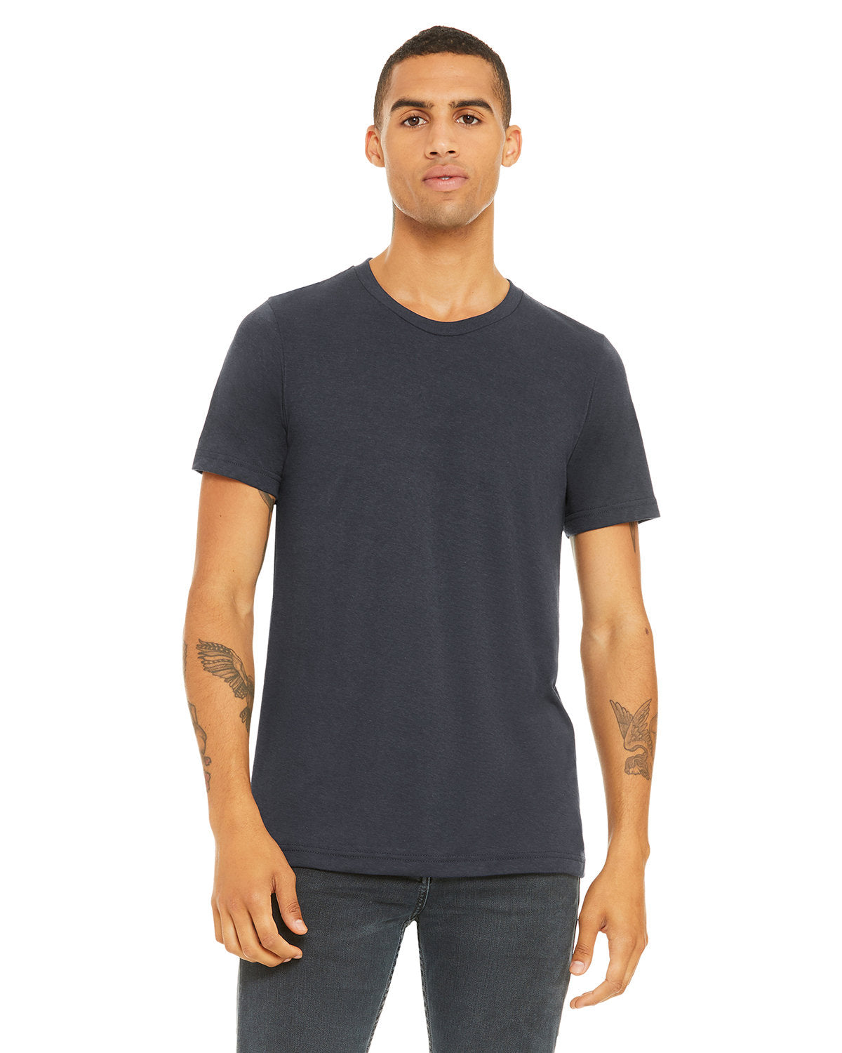 Bella + Canvas 3001CVC Unisex Heather CVC Crew Neck T-Shirt - Soft Cotton Blend Tee for Men & Women - Perfect for Casual Wear, Screen Printing & Everyday Comfort