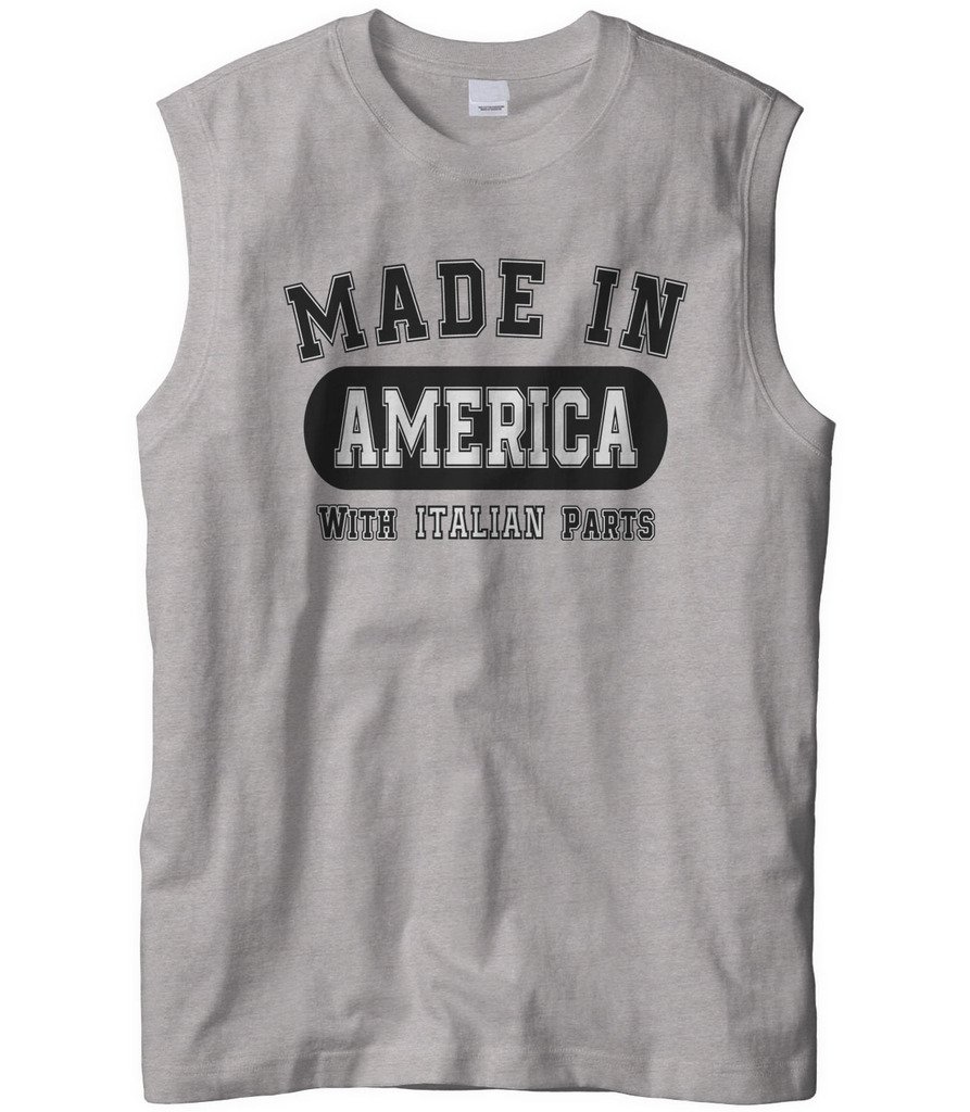 Cybertela Men's Sleeveless Performance T-Shirt - American Made with Premium Italian Fabric - Gym, Workout & Summer Casual Wear
