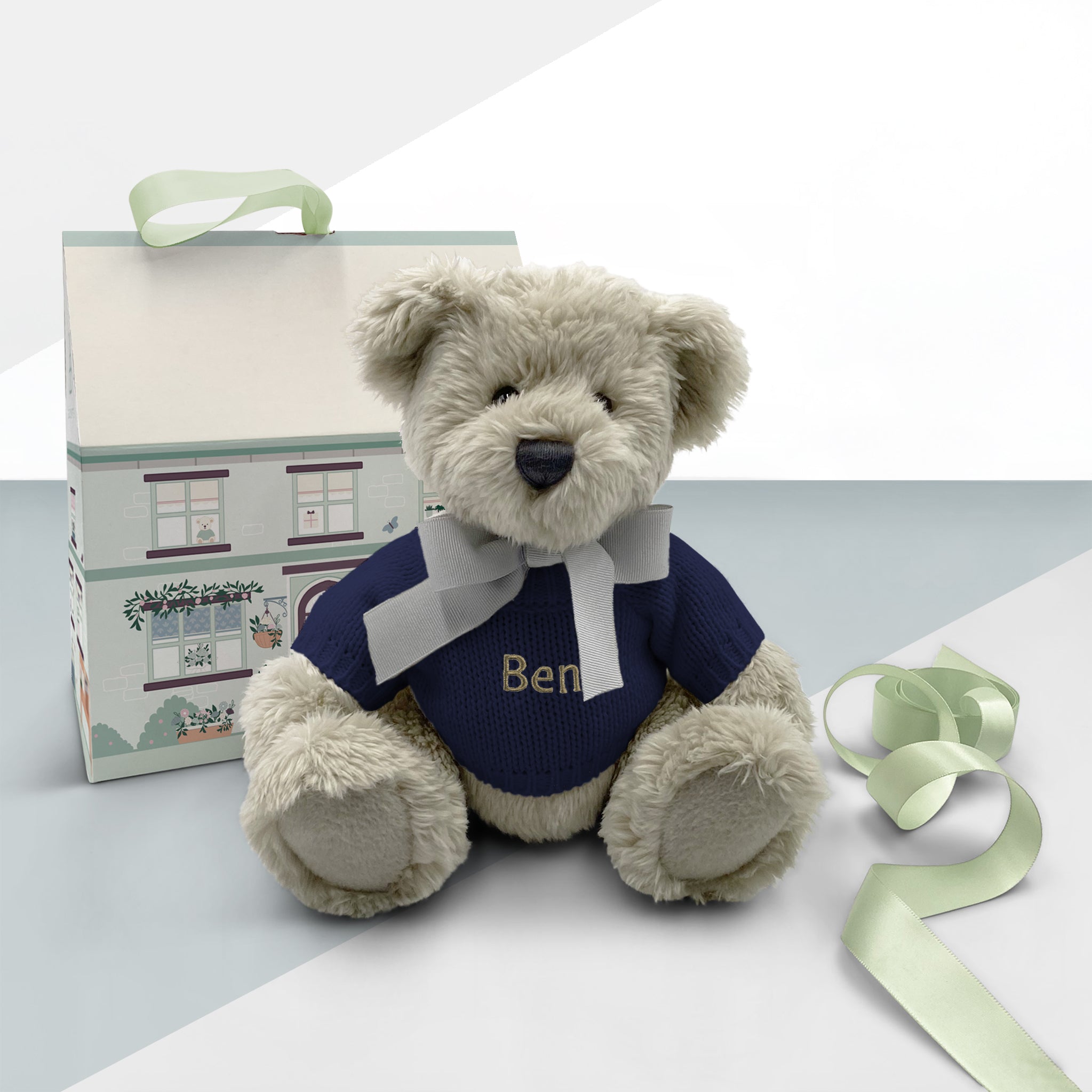 Custom Berkeley Bear Plush Toy - Navy Blue Personalized Stuffed Animal for Gifts, Collectibles & Home Decor | Perfect for Graduation, Birthdays & Nursery Decor