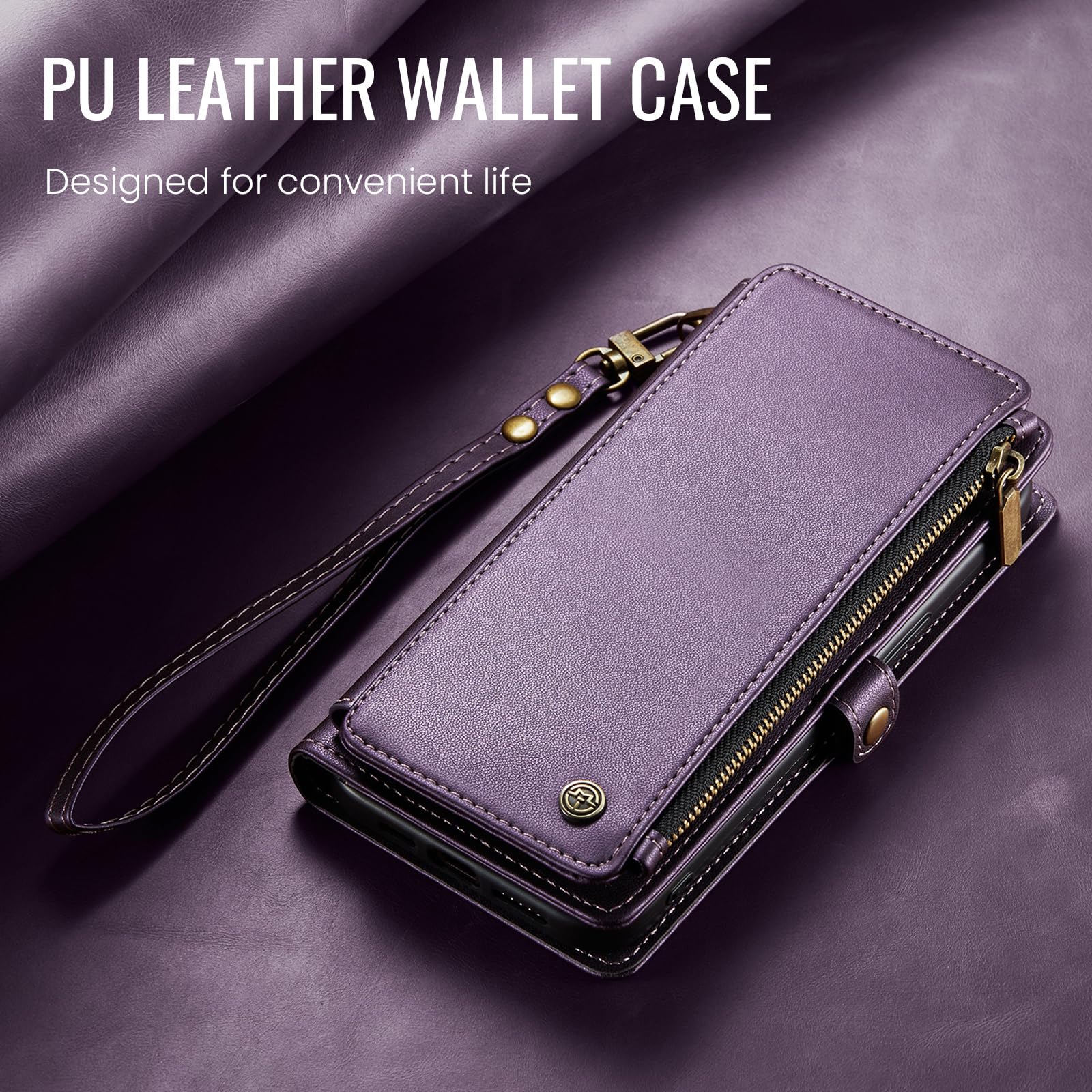 RFID Blocking PU Leather Wallet Phone Case for iPhone 11 Pro Max (6.5