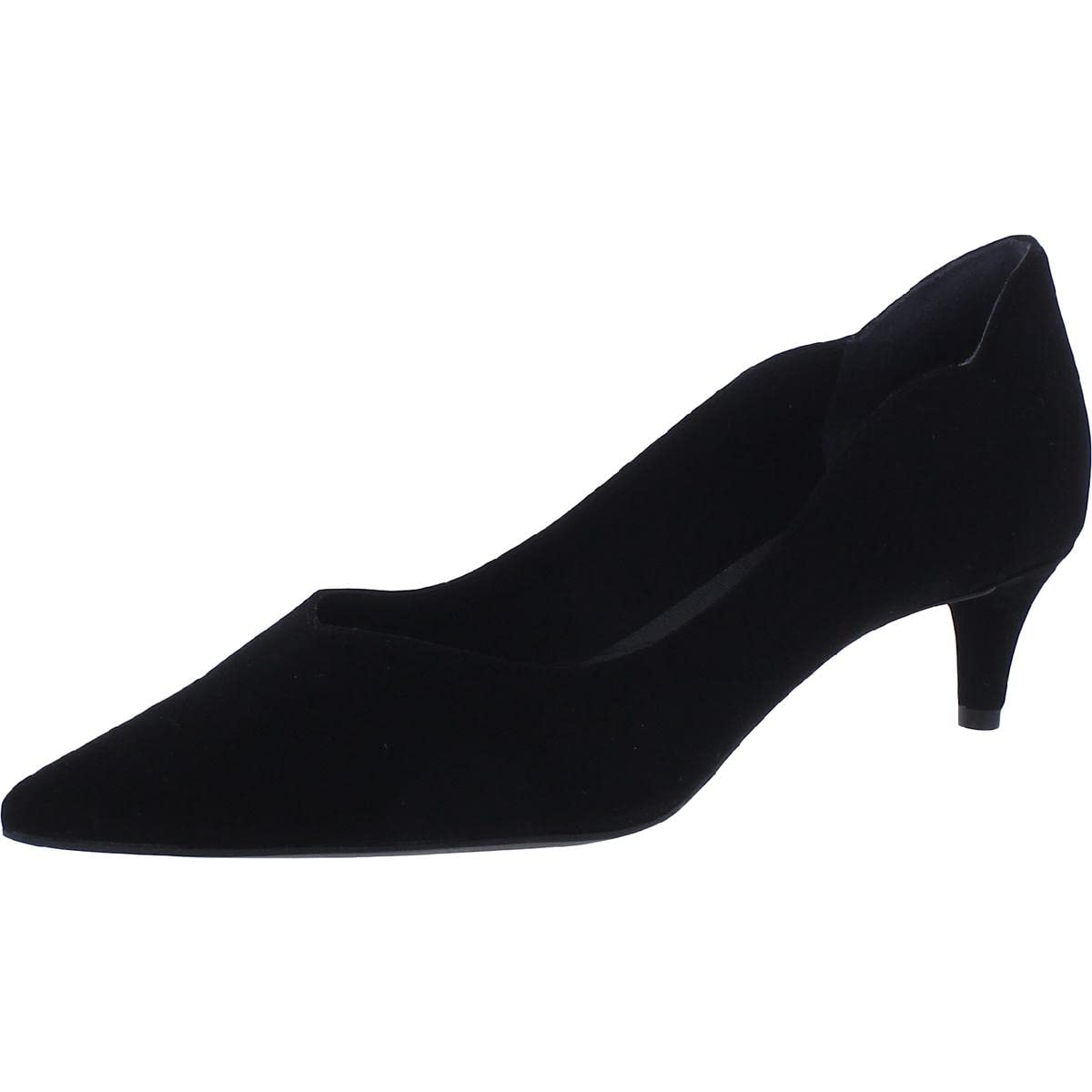 Rockport Noelle Back Scallop Pump - Women's Comfortable Dress Shoes for Work & Office | Elegant Low Heel Pumps for Professional Attire & Business Occasions