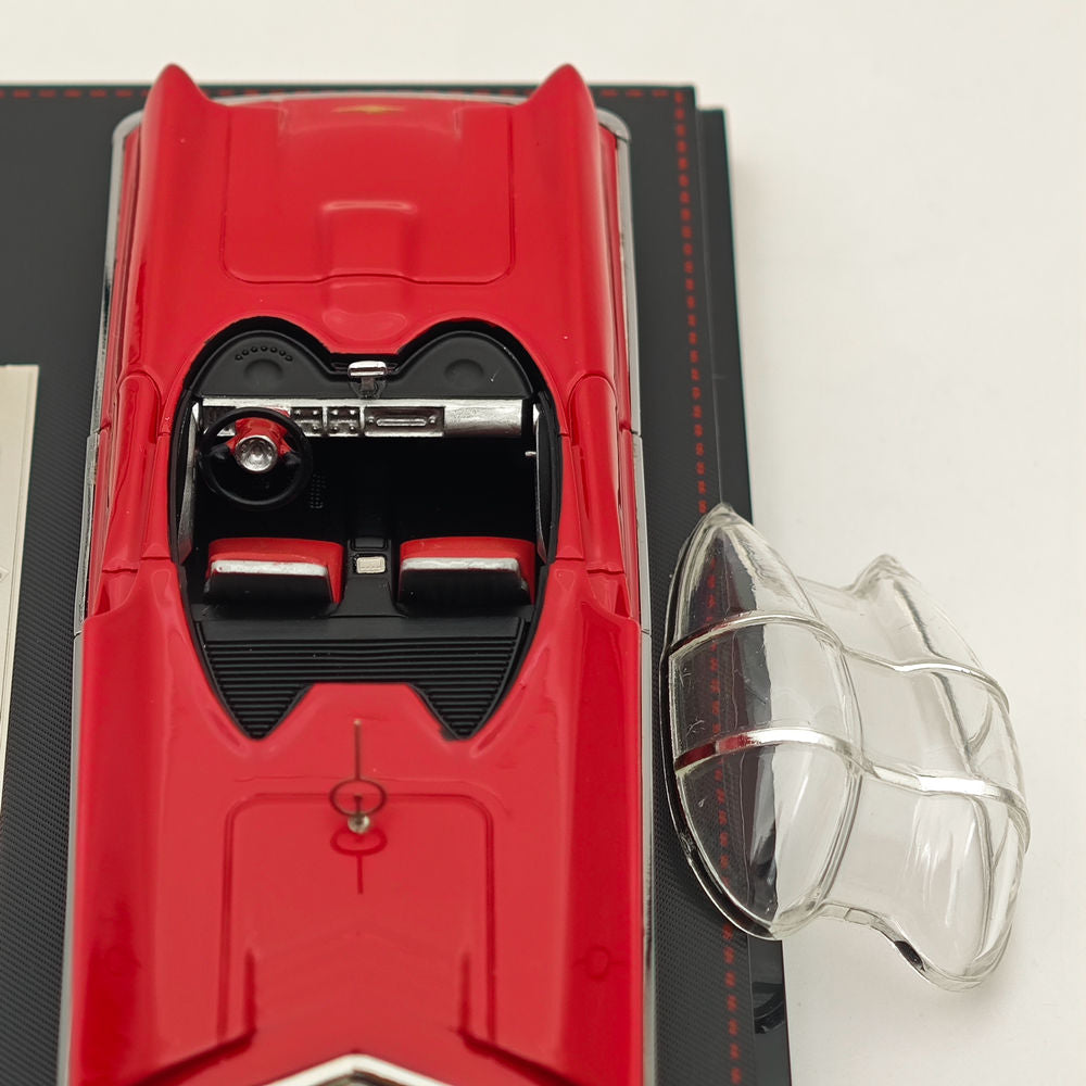 1/64 HRN Model 1955 FUTURA CONCEPT Diecast Car - Red Collectible Miniature Vehicle for Display & Gifts - Perfect for Car Enthusiasts, Model Collectors, and Home/Office Decor