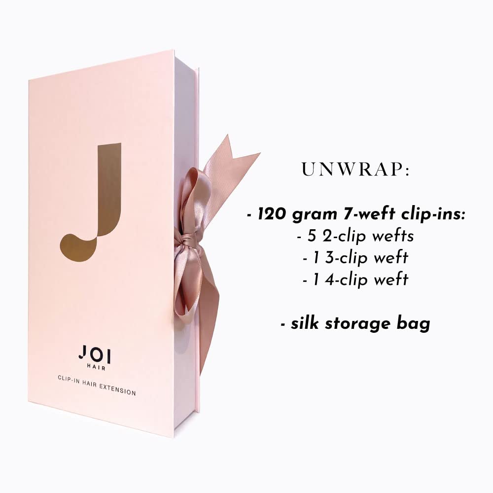Joi Hair Clip-In Human Hair Extensions - 20